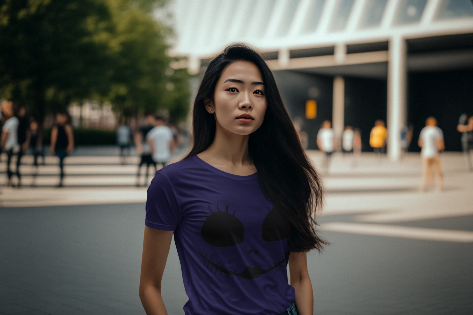 Halloween-Inspired Unisex Softstyle T-Shirt, Casual Wear, Spooky Halloween Tee, Unique Gift for Halloween Lovers, Comfortable Everyday Shirt product thumbnail image