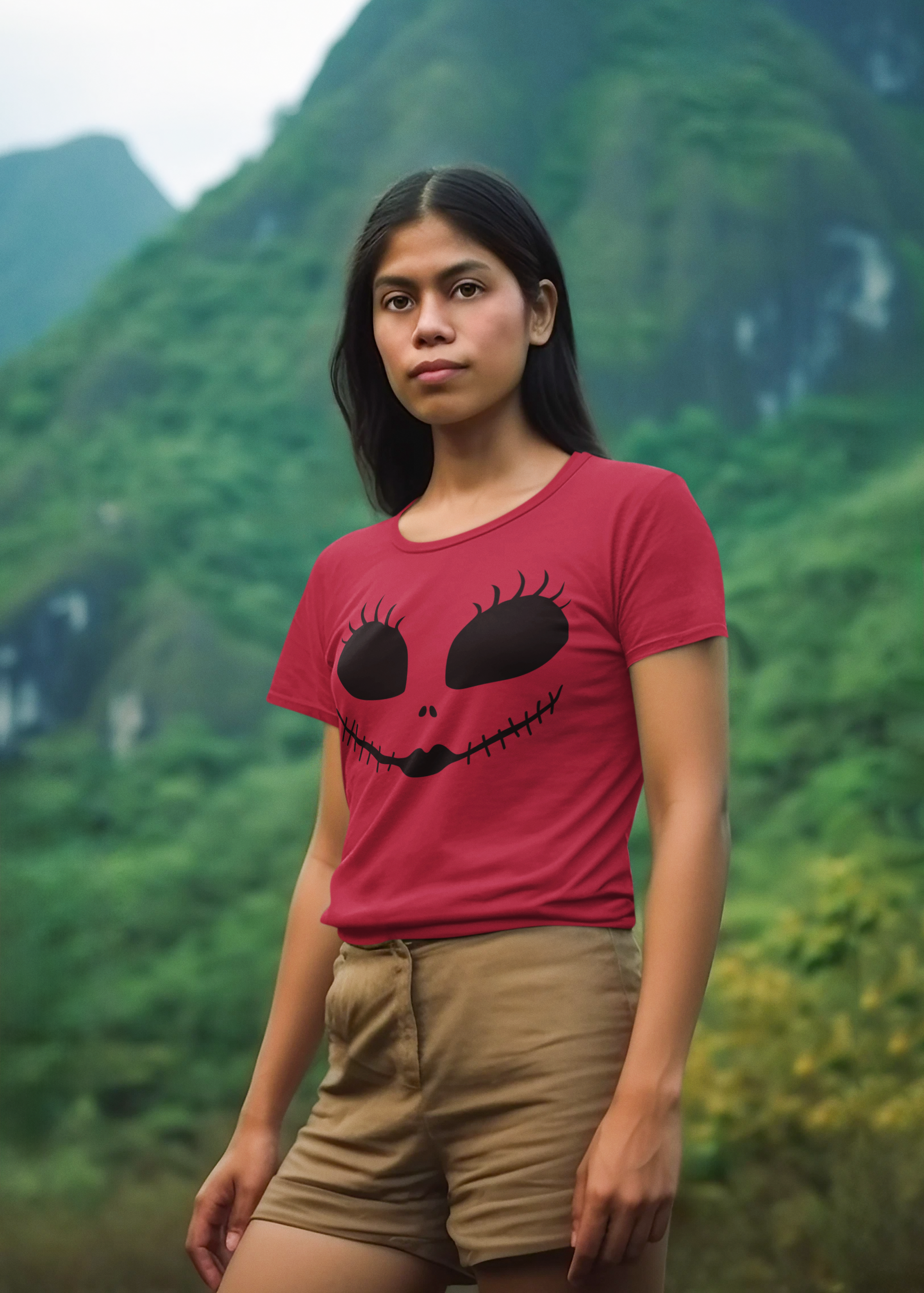 Halloween-Inspired Unisex Softstyle T-Shirt, Casual Wear, Spooky Halloween Tee, Unique Gift for Halloween Lovers, Comfortable Everyday Shirt product thumbnail image