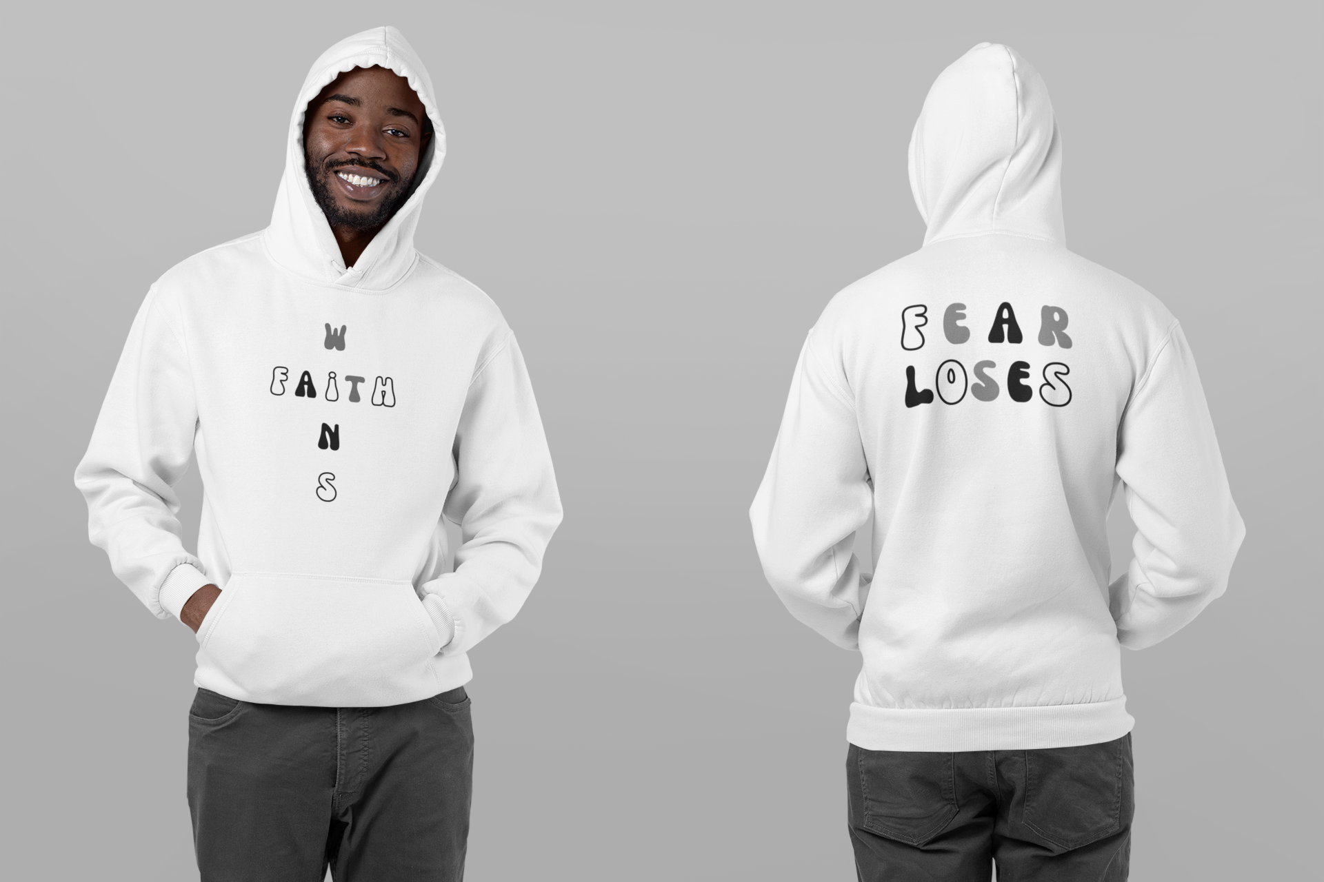 Faith Wins Fear Loses Inspirational Adult Heavy Blend™ Hooded Sweatshirt product thumbnail image Faith Wins Fear Loses Inspirational Adult Heavy Blend™ Hooded Sweatshirt product thumbnail image