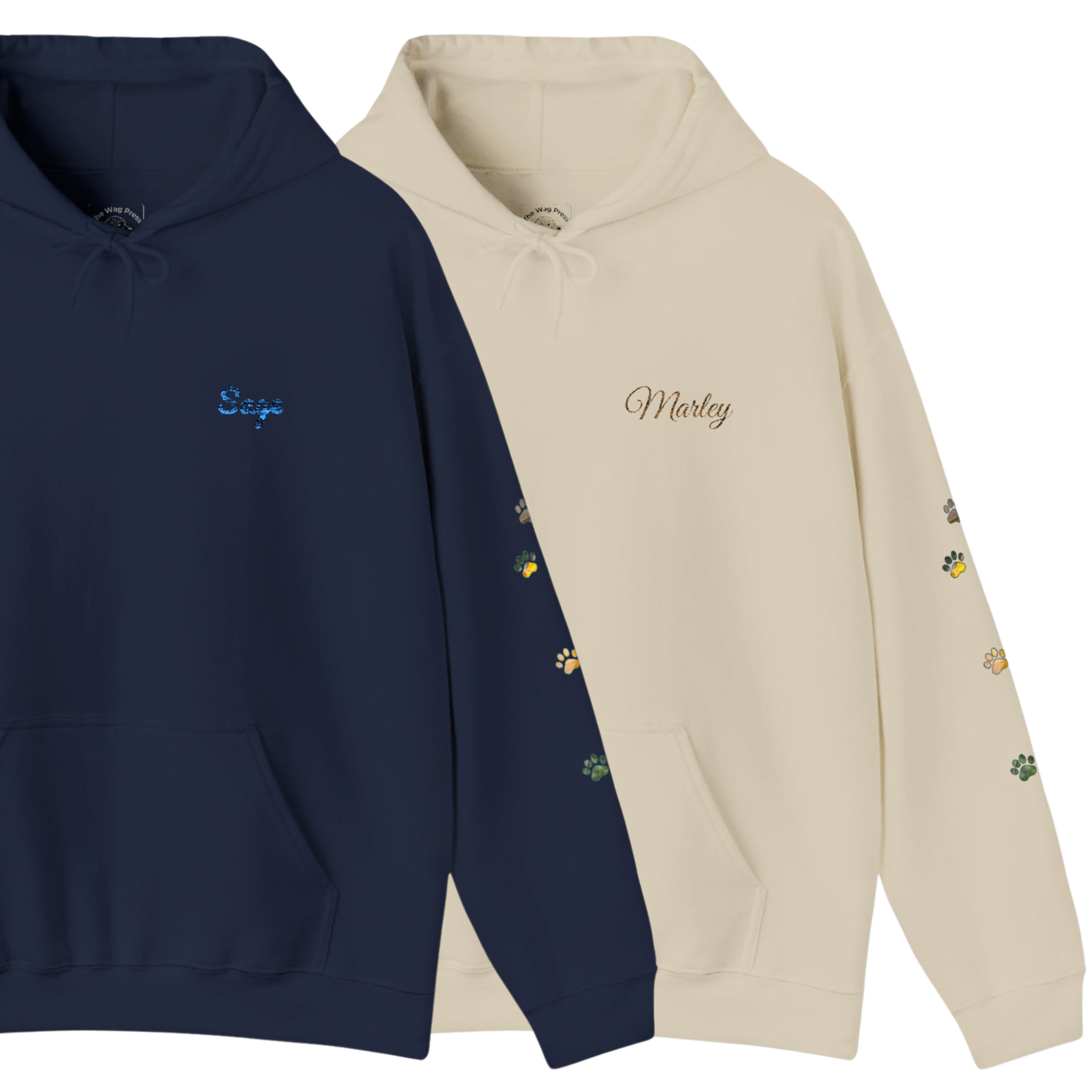 Tailed and I Like It Unisex Hoodie 🐾, Custom Pet Name Embroidery, Unisex Dog Mom &amp; Dad Pullover product thumbnail image