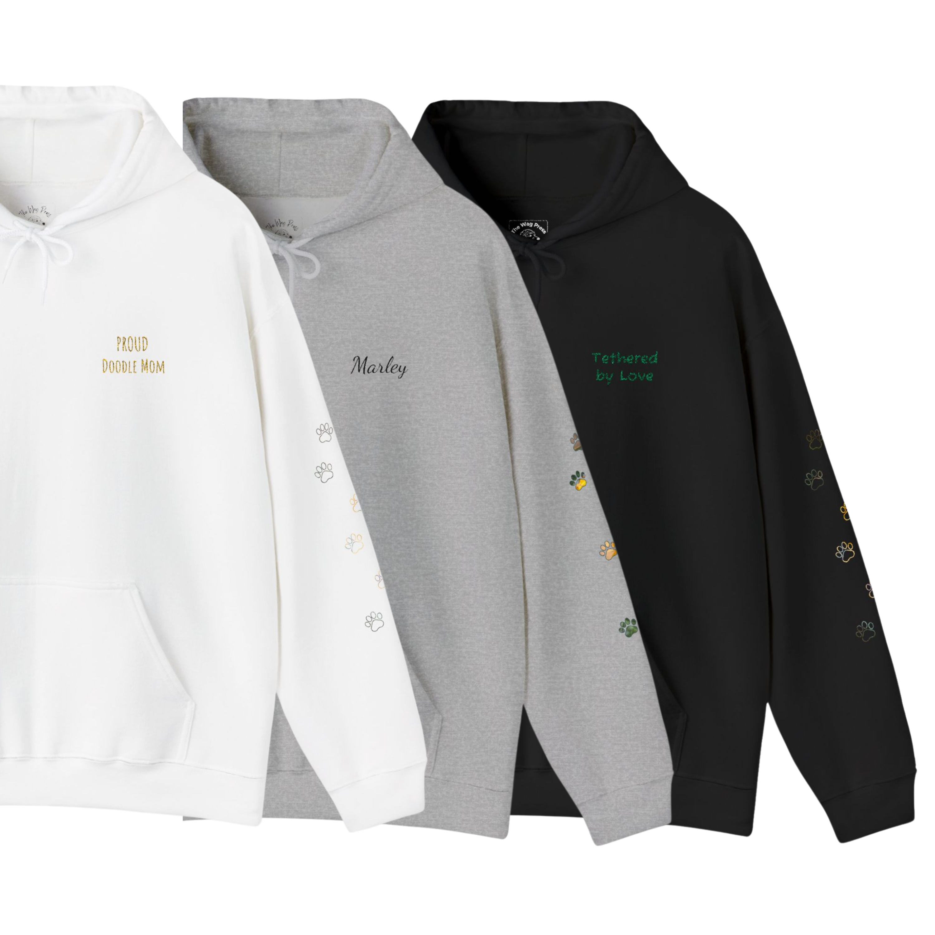Tailed and I Like It Unisex Hoodie 🐾, Custom Pet Name Embroidery, Unisex Dog Mom & Dad Pullover product thumbnail image Tailed and I Like It Unisex Hoodie 🐾, Custom Pet Name Embroidery, Unisex Dog Mom & Dad Pullover product thumbnail image