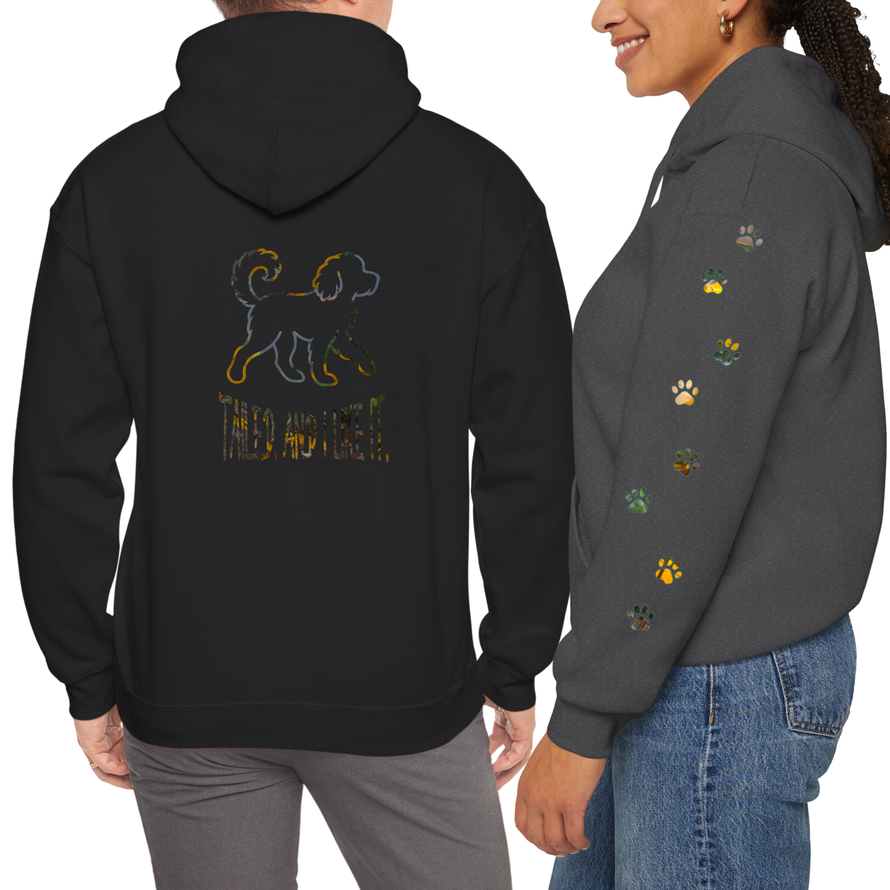 Tailed and I Like It Unisex Hoodie 🐾, Custom Pet Name Embroidery, Unisex Dog Mom & Dad Pullover product thumbnail image Tailed and I Like It Unisex Hoodie 🐾, Custom Pet Name Embroidery, Unisex Dog Mom & Dad Pullover product thumbnail image