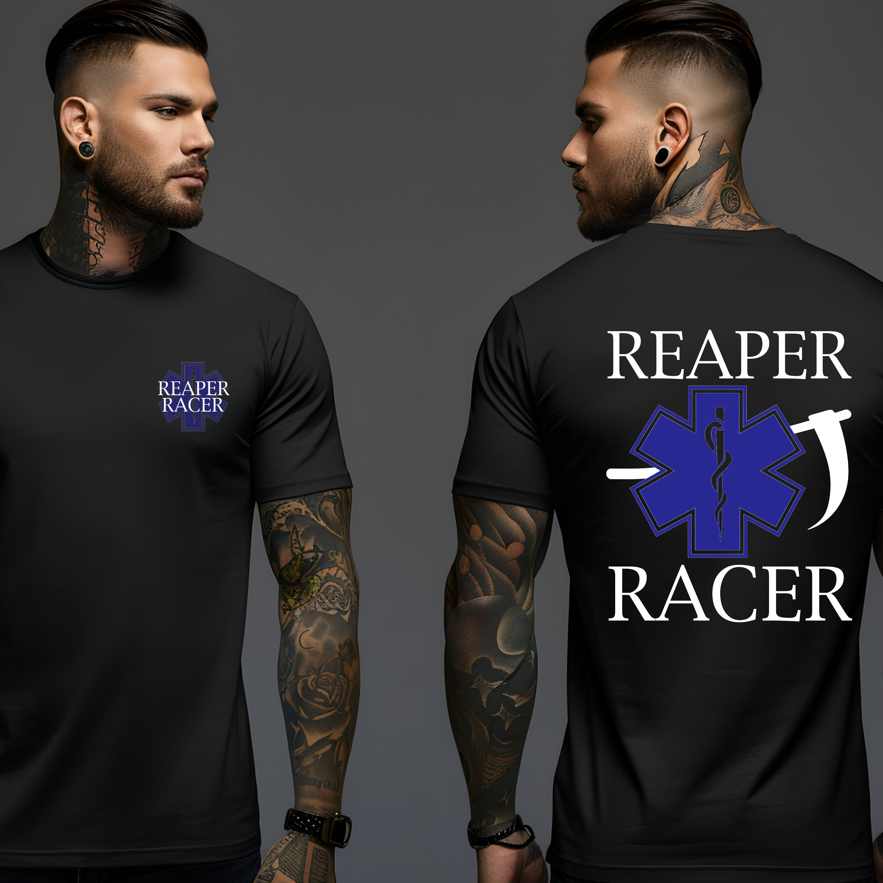 Reaper Racer EMS EMT Paramedic Funny Dark Humor Softstyle T-Shirt Funny Top Sarcastic Meme Tee  product thumbnail image