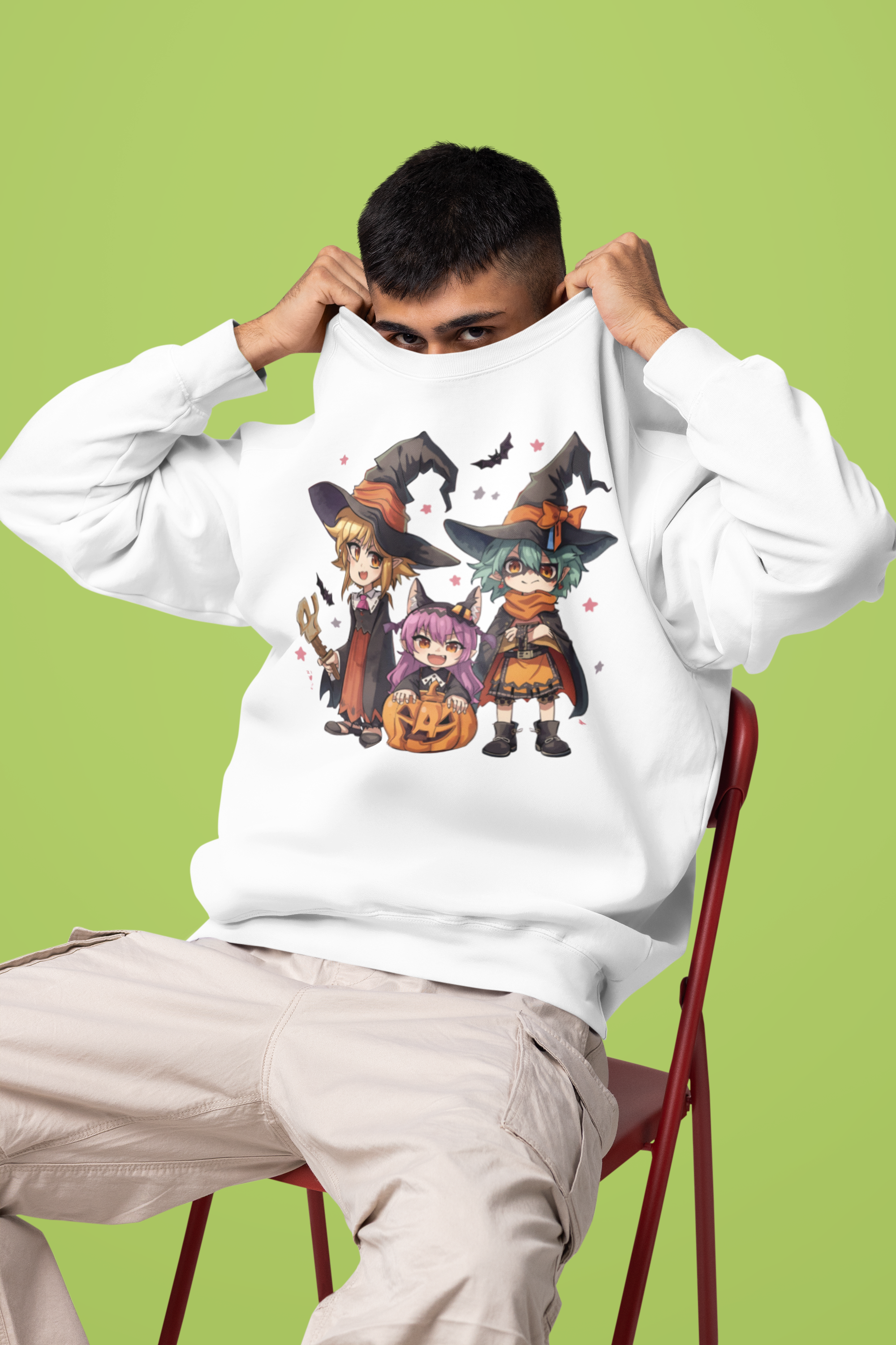 Halloween Anime Sweatshirt product thumbnail image Halloween Anime Sweatshirt product thumbnail image
