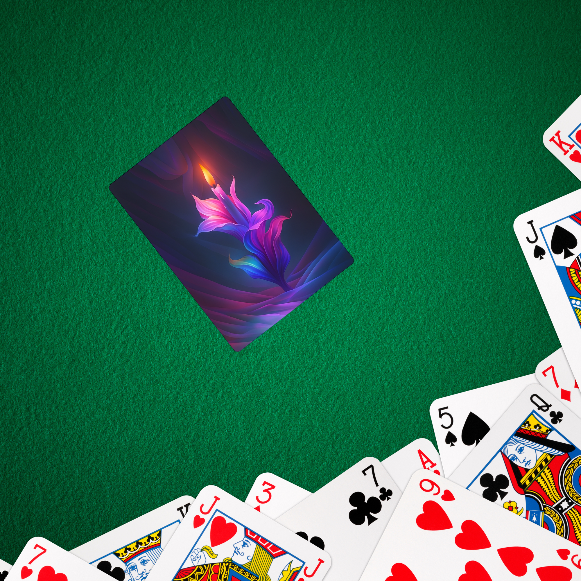Candle Flower Poker Cards Unique Fantasy Playing Cards Deck | Artistic Flame And Petal Design | Collectible Game Night Gift for Card Lovers product thumbnail image Candle Flower Poker Cards Unique Fantasy Playing Cards Deck | Artistic Flame And Petal Design | Collectible Game Night Gift for Card Lovers product thumbnail image