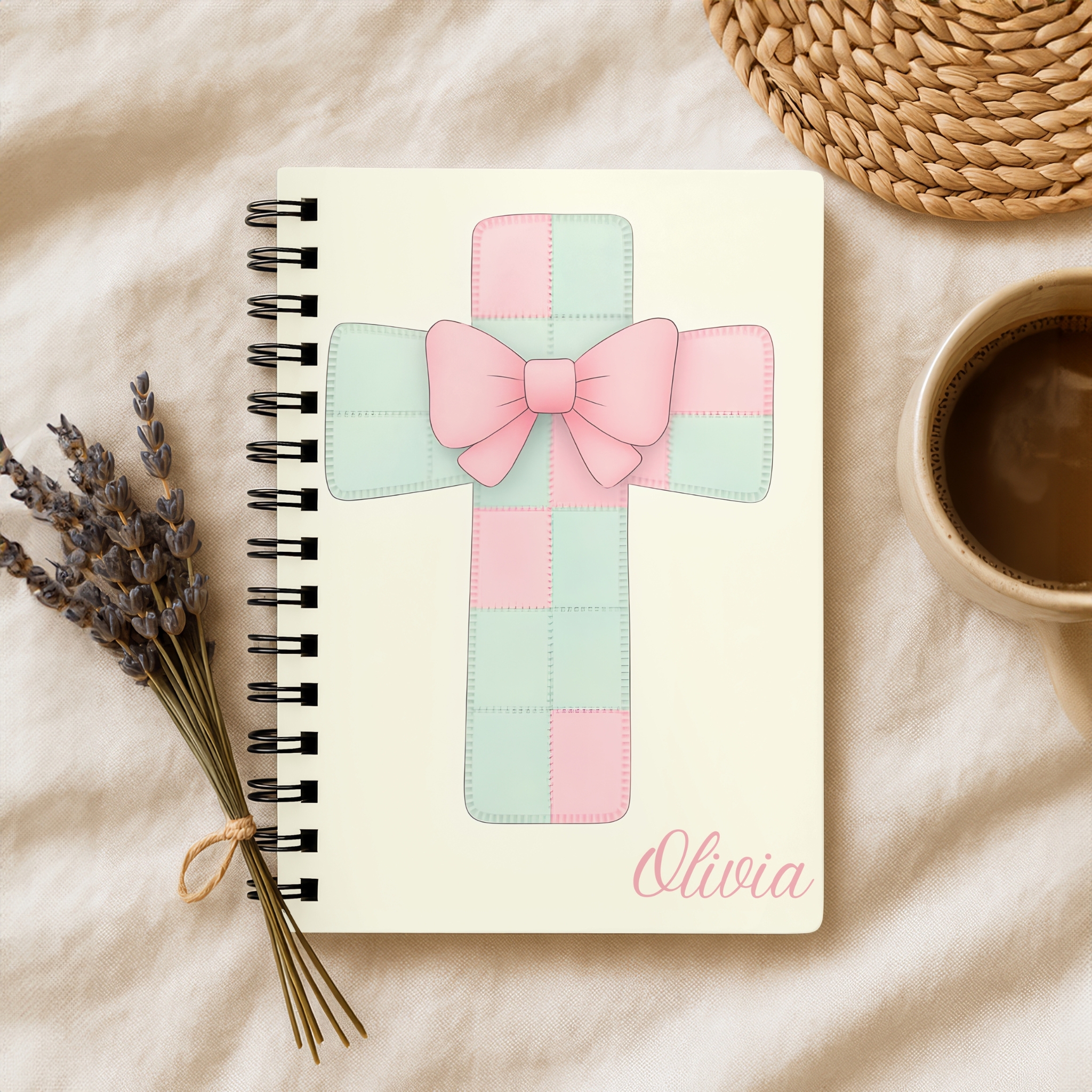 Personalized Patch Cross Notebook - Ruled Line product thumbnail image