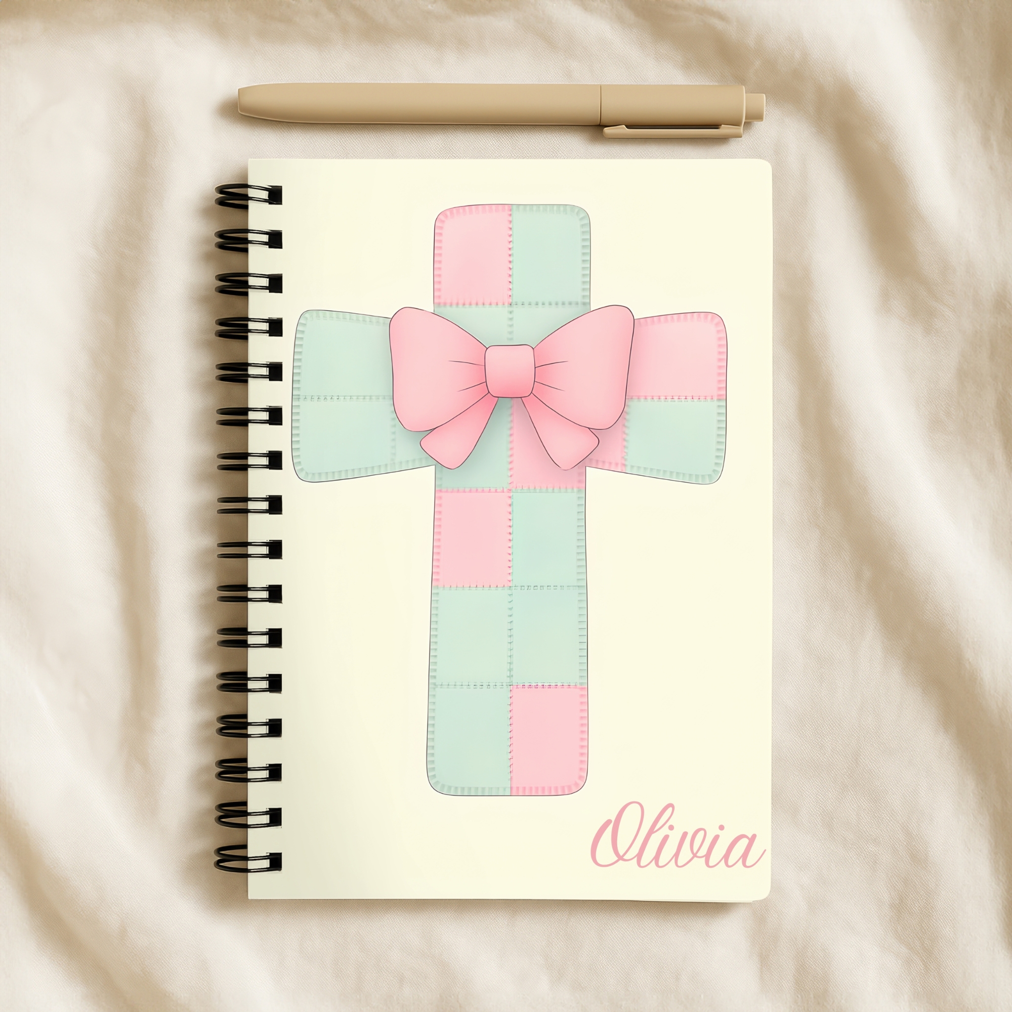 Personalized Patch Cross Notebook - Ruled Line product thumbnail image
