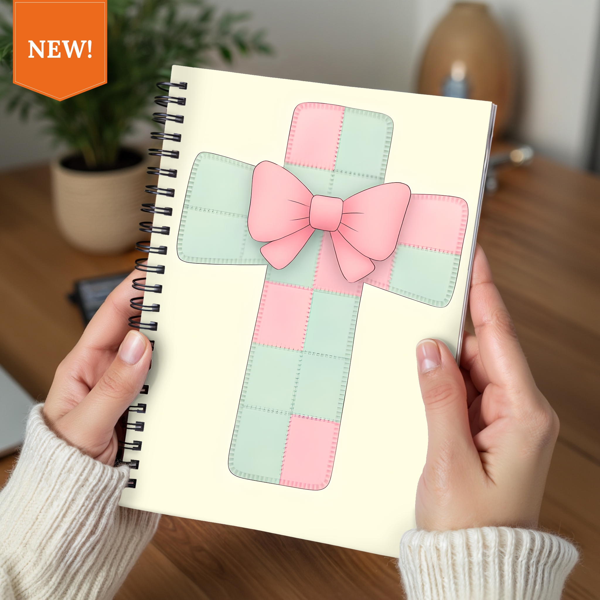 Personalized Patch Cross Notebook - Ruled Line product thumbnail image