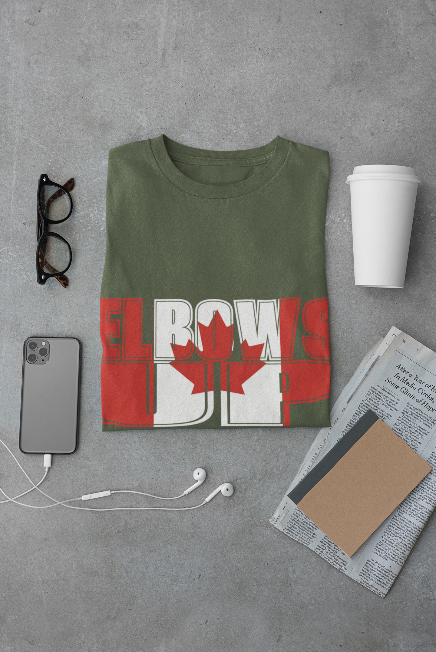 Canadian Elbows Up Tee, Unisex Jersey T-Shirt, Canada Day Gift, Casual Wear, Everyday Tee, Fun Graphic Shirt