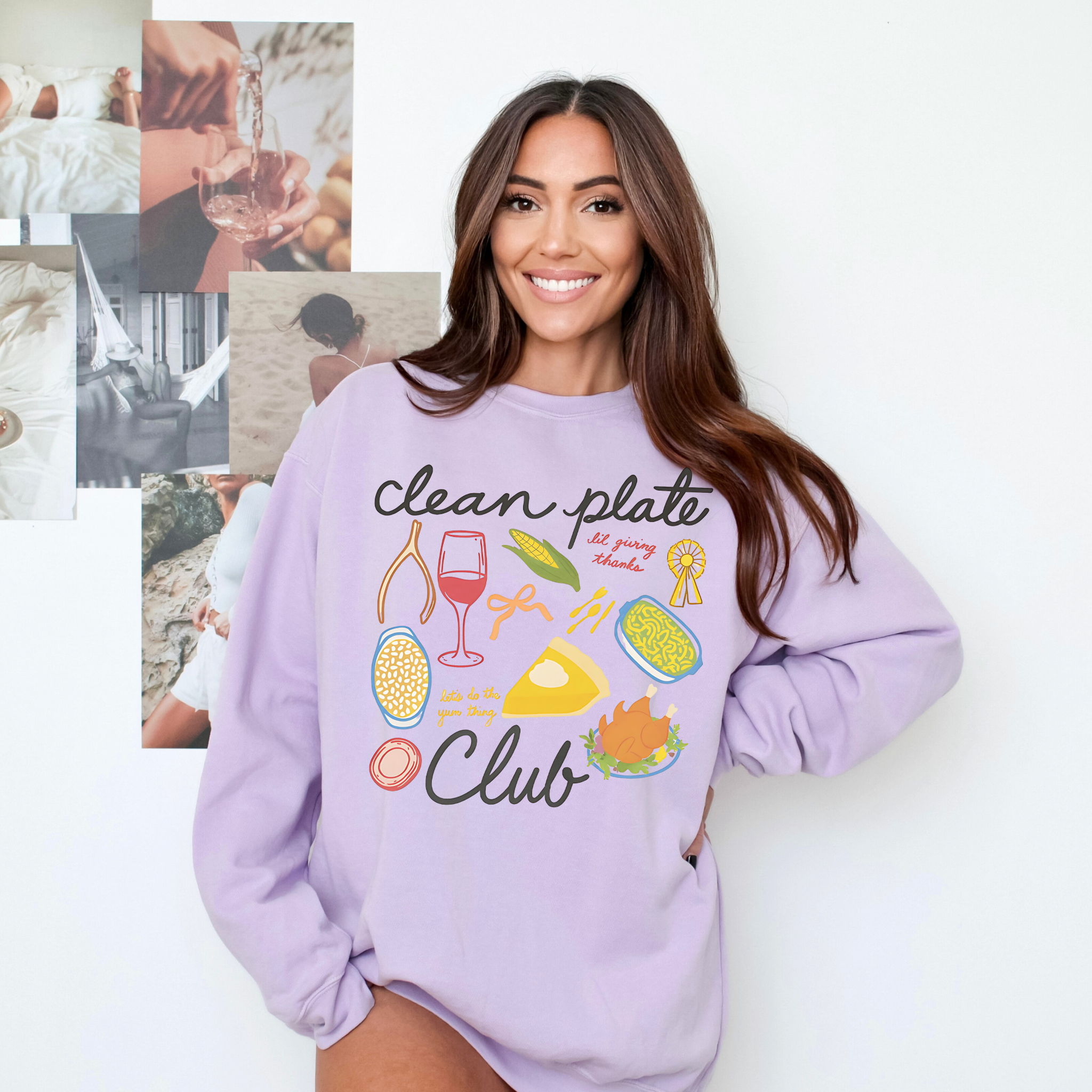 Clean Plate Club Sweatshirt | Comfort Colors® Thanksgiving Graphic Crewneck | Funny Fall Pullover for Food Lovers Clean Plate Club Sweatshirt | Comfort Colors® Thanksgiving Graphic Crewneck | Funny Fall Pullover for Food Lovers