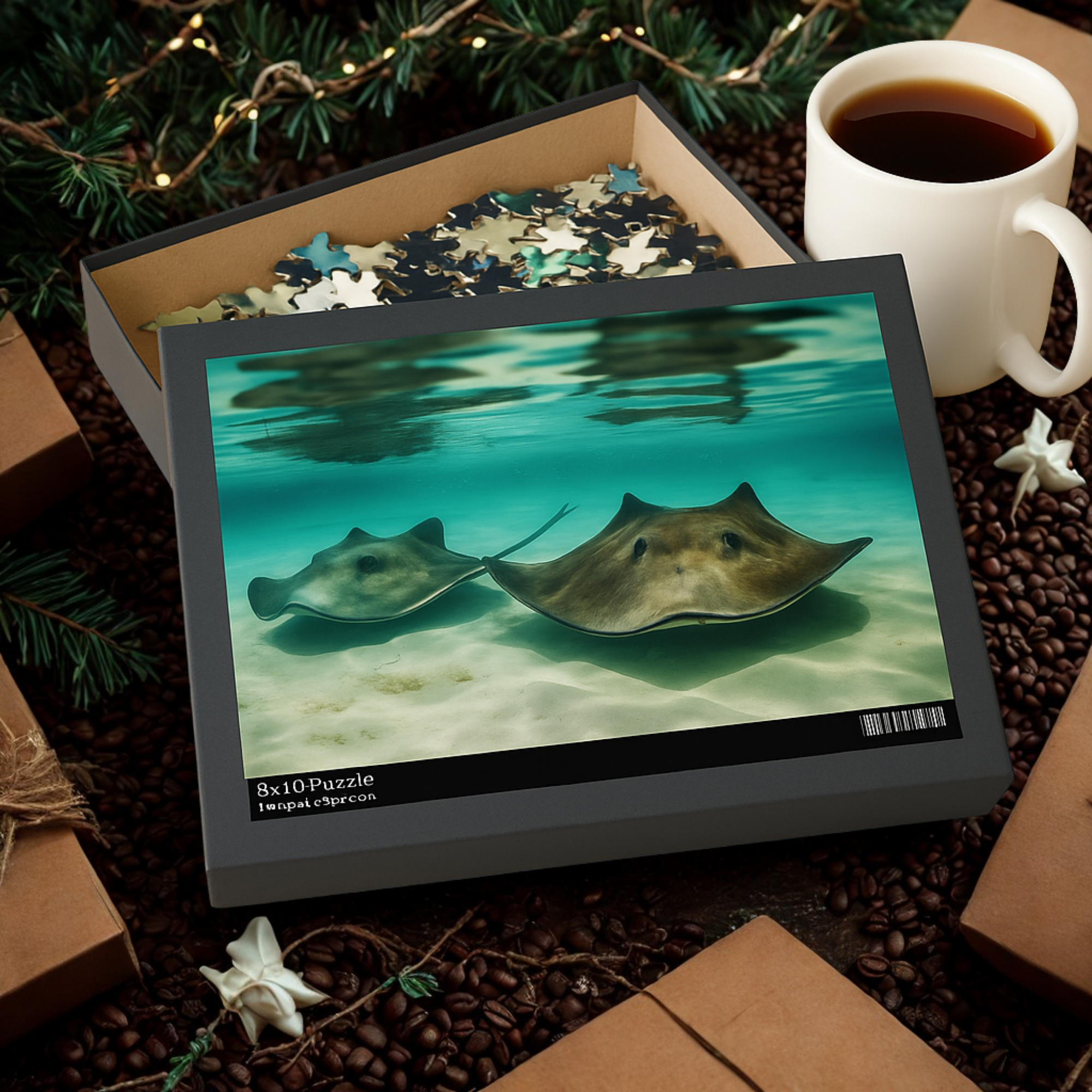 Ocean Stingray Puzzle Tropical Sea Animal Jigsaw (120, 252, 500 Pieces) Beach Vibe Gift Underwater Wildlife Puzzle for Adults and Teens product thumbnail image Ocean Stingray Puzzle Tropical Sea Animal Jigsaw (120, 252, 500 Pieces) Beach Vibe Gift Underwater Wildlife Puzzle for Adults and Teens product thumbnail image