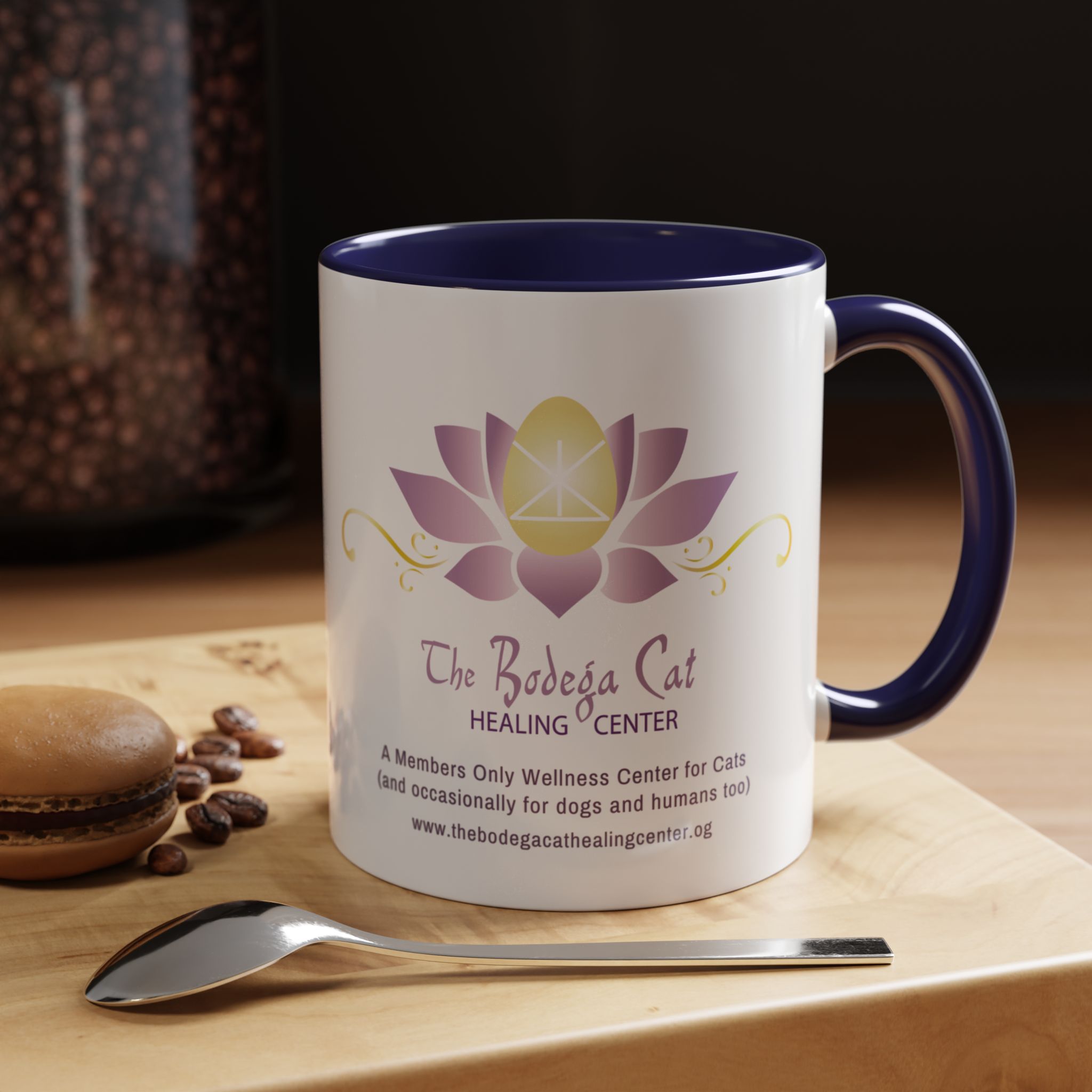 Lotus Blossom Healing Coffee Mug for Cat Lovers, Motivational Quote Mug, Gift for Pet Owners, , Cat-Themed Gift product thumbnail image Lotus Blossom Healing Coffee Mug for Cat Lovers, Motivational Quote Mug, Gift for Pet Owners, , Cat-Themed Gift product thumbnail image