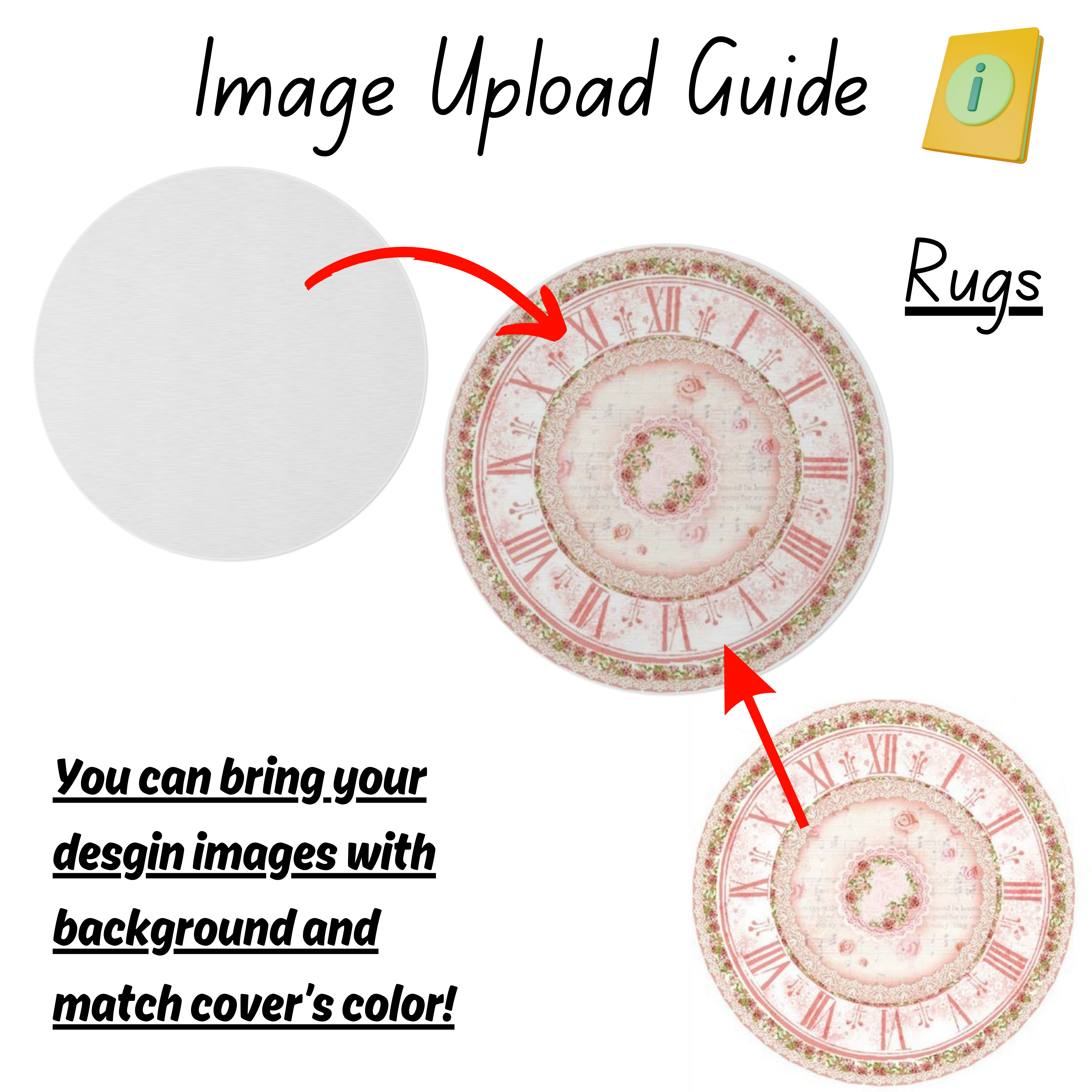 Personalized Round Rug, Custom Decor, Soft Area Rug, Indoor Mat, Home Accessory, Room Aesthetics, Nursery, Birthdays, Weddings, Anniversary Gift ideas product thumbnail image Personalized Round Rug, Custom Decor, Soft Area Rug, Indoor Mat, Home Accessory, Room Aesthetics, Nursery, Birthdays, Weddings, Anniversary Gift ideas product thumbnail image