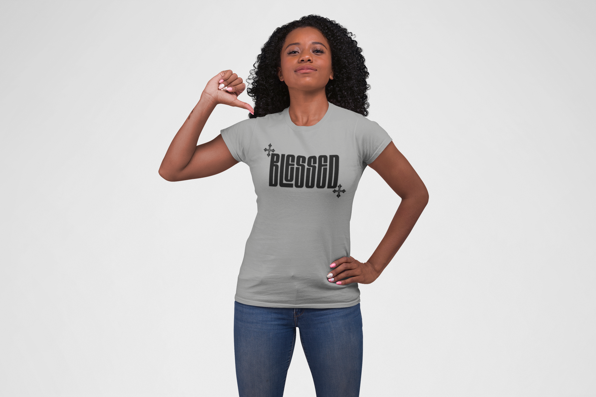 Women's Blessing Boyfriend Tee product thumbnail image Women's Blessing Boyfriend Tee product thumbnail image