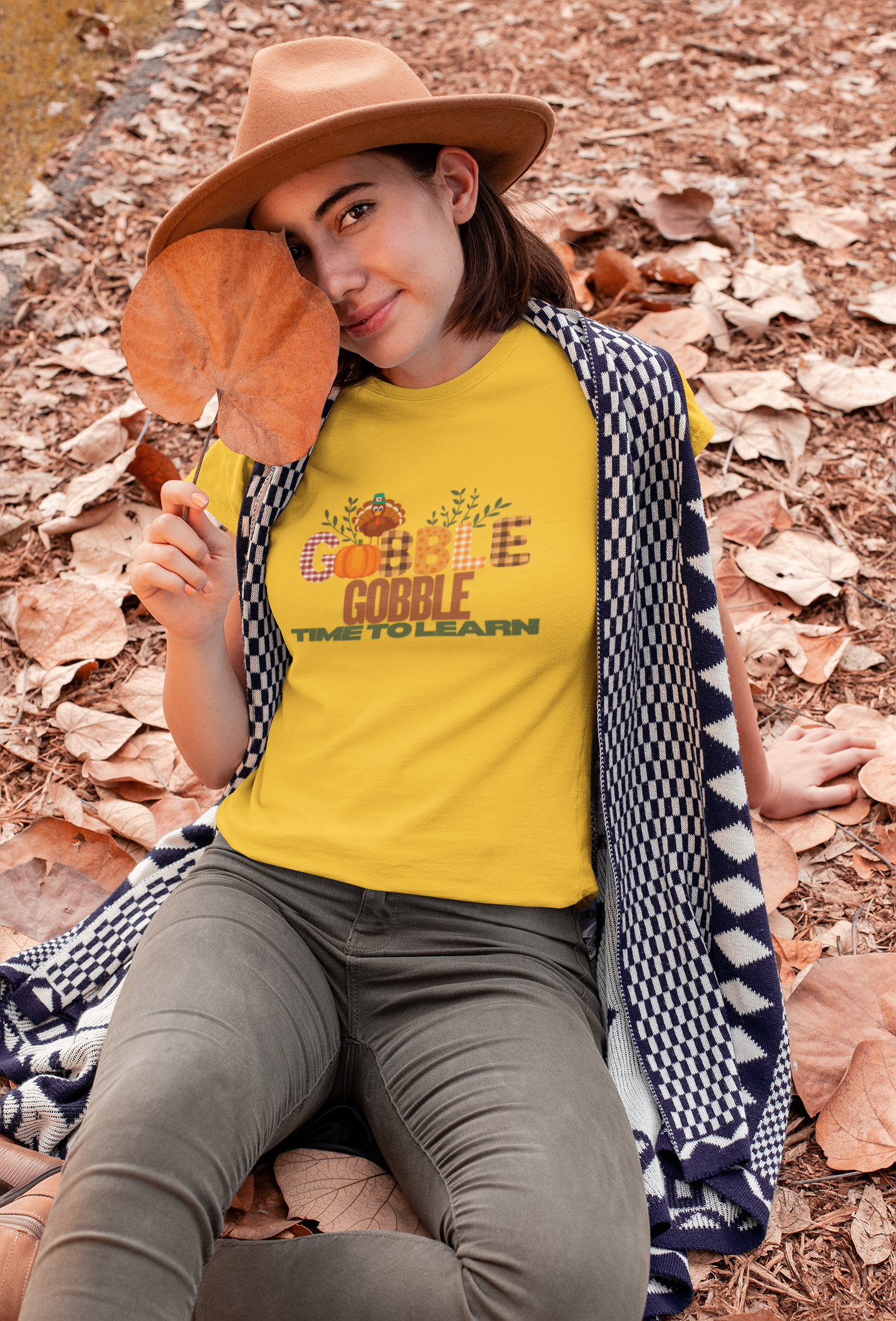 Thanksgiving Teacher T-Shirt, Autumn Vibes Tee, Gobble Gobble Shirt, Fall Gift, Educator Apparel