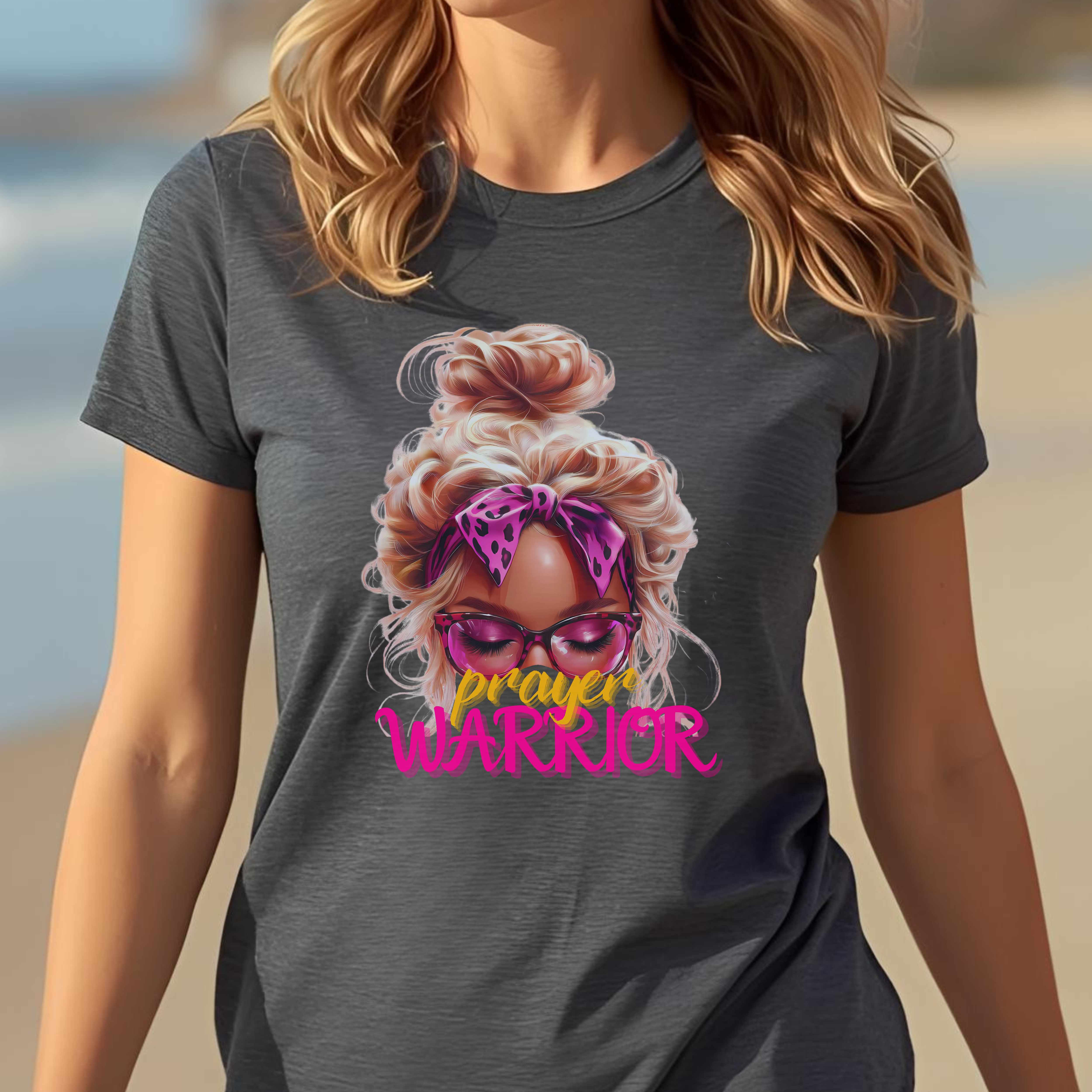 "Prayer Warrior" – Wear Your Faith. Walk in Power, Christian Women T-shirt, Motivational, Inspirational Gift product thumbnail image "Prayer Warrior" – Wear Your Faith. Walk in Power, Christian Women T-shirt, Motivational, Inspirational Gift product thumbnail image