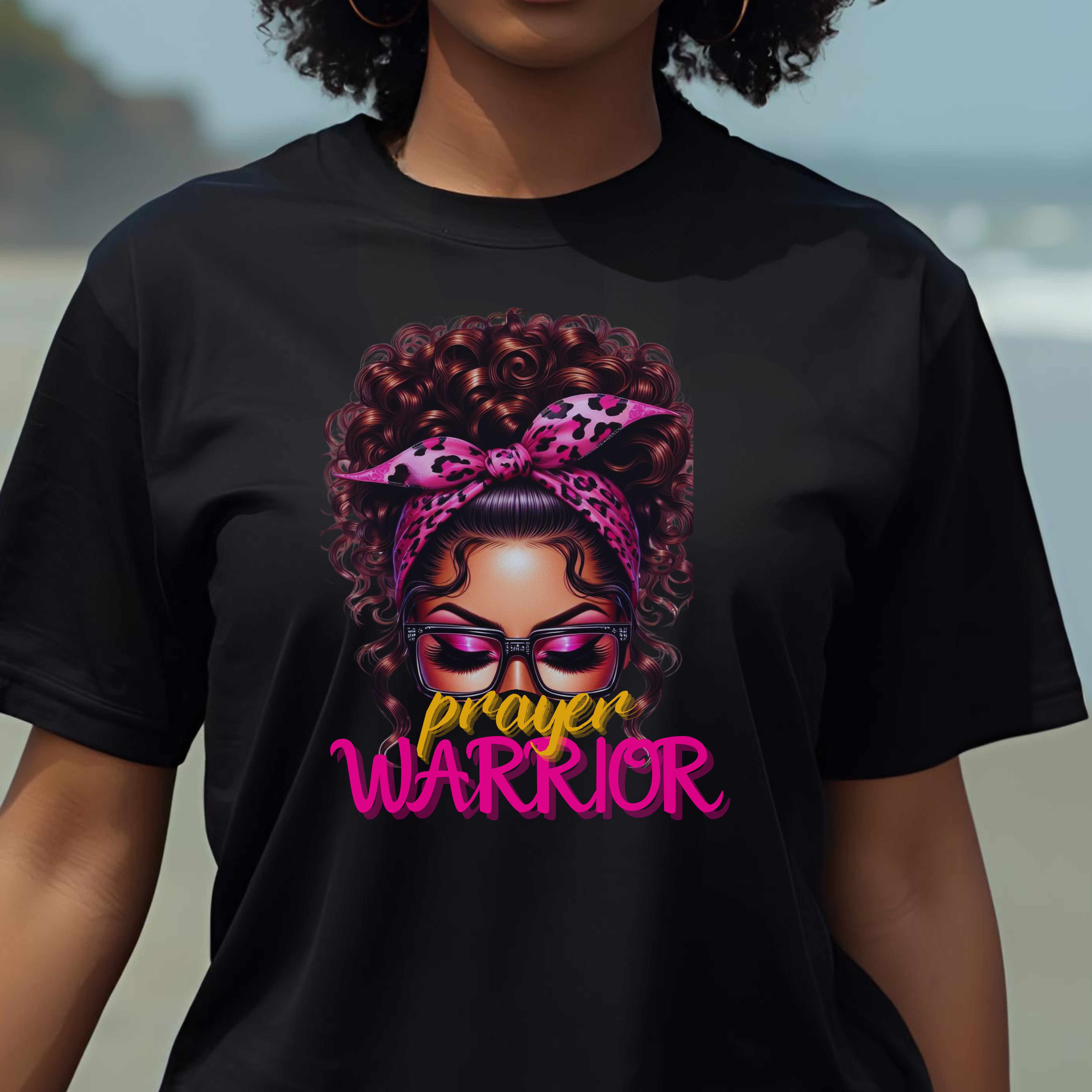 "Prayer Warrior" – Wear Your Faith. Walk in Power, Women's Empowerment Gift, Casual Wear, Affirmation T-Shirt product thumbnail image "Prayer Warrior" – Wear Your Faith. Walk in Power, Women's Empowerment Gift, Casual Wear, Affirmation T-Shirt product thumbnail image