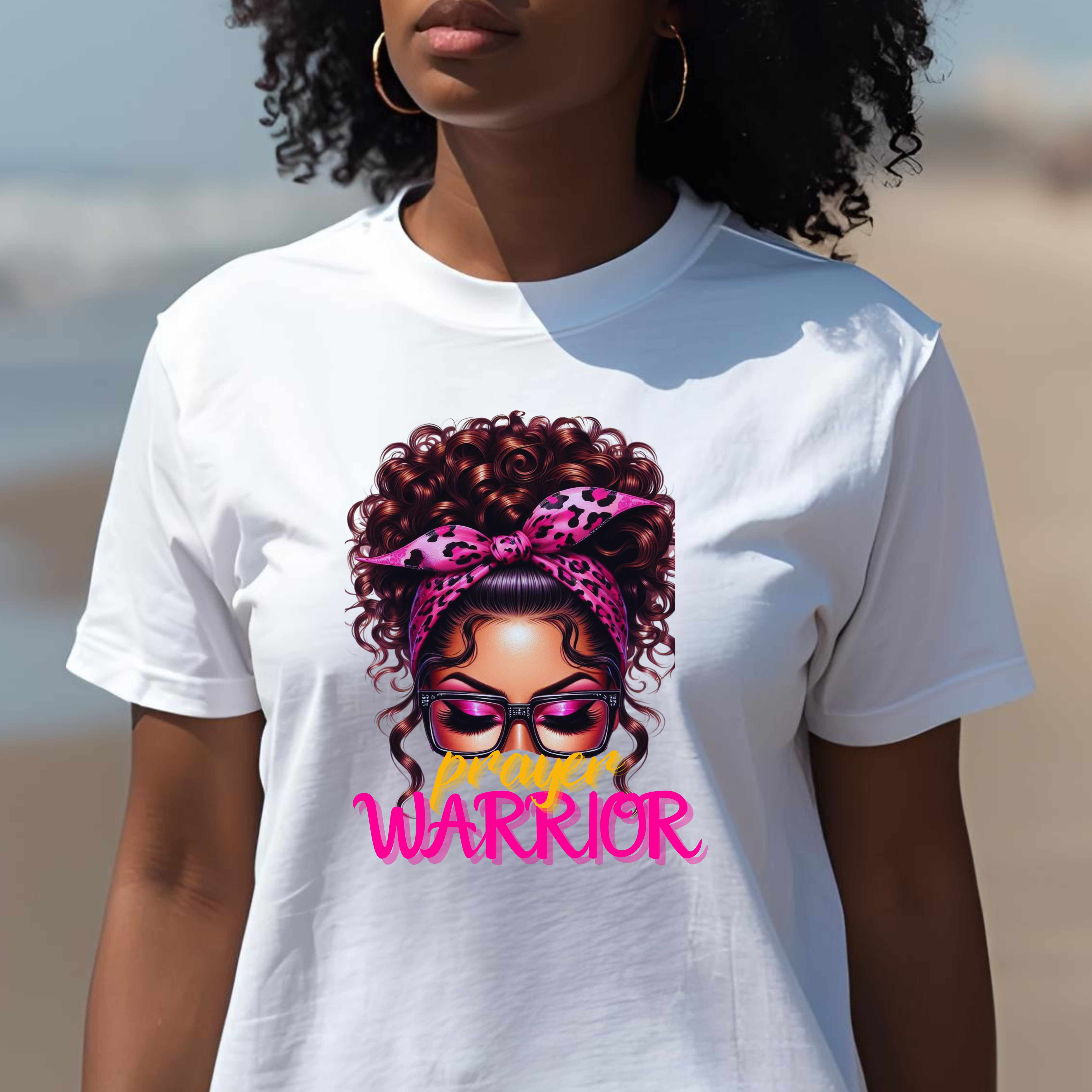"Prayer Warrior" – Wear Your Faith. Walk in Power, Women's Empowerment Gift, Casual Wear, Affirmation T-Shirt product thumbnail image "Prayer Warrior" – Wear Your Faith. Walk in Power, Women's Empowerment Gift, Casual Wear, Affirmation T-Shirt product thumbnail image