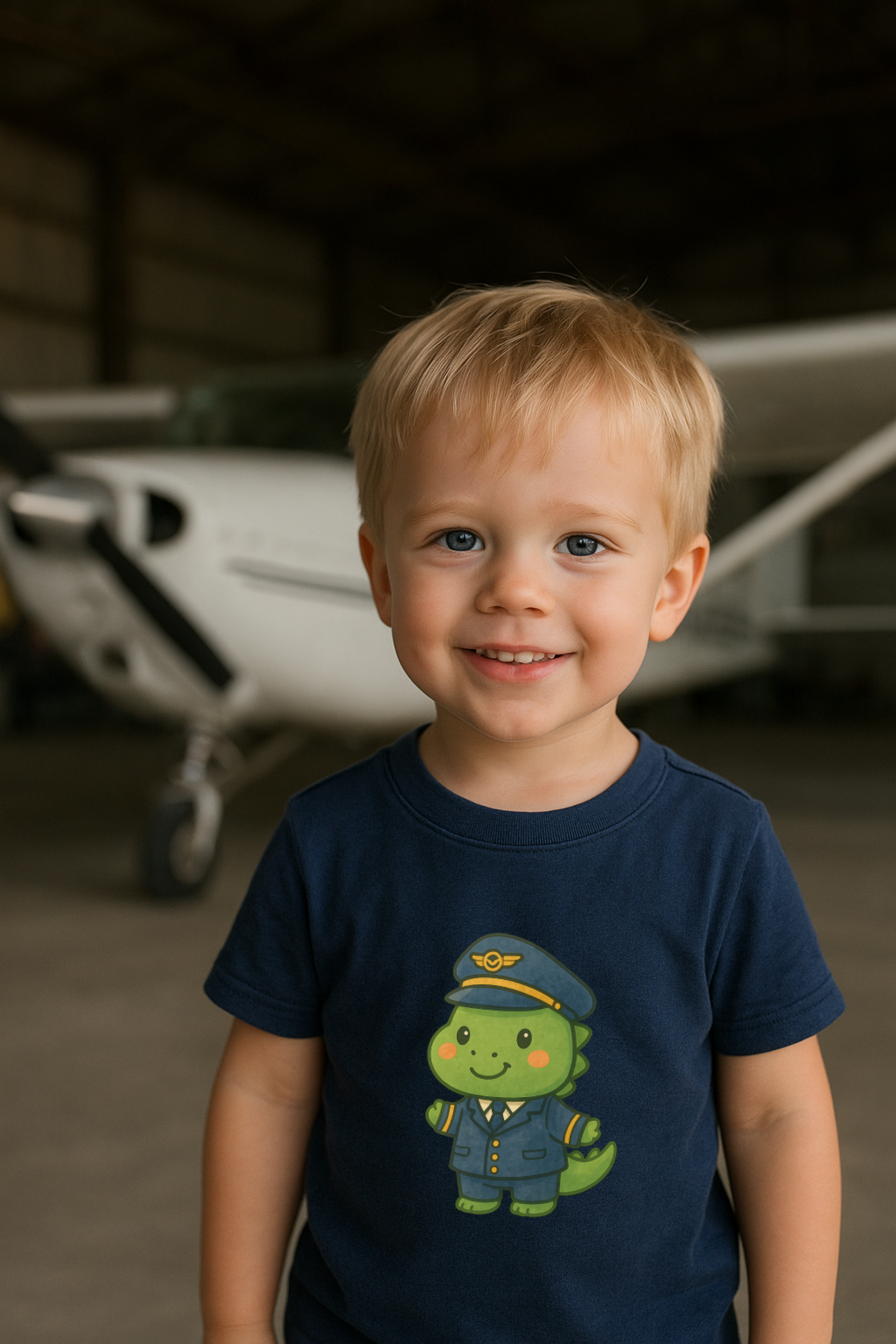 Dinosaur Pilot Toddler Tee,