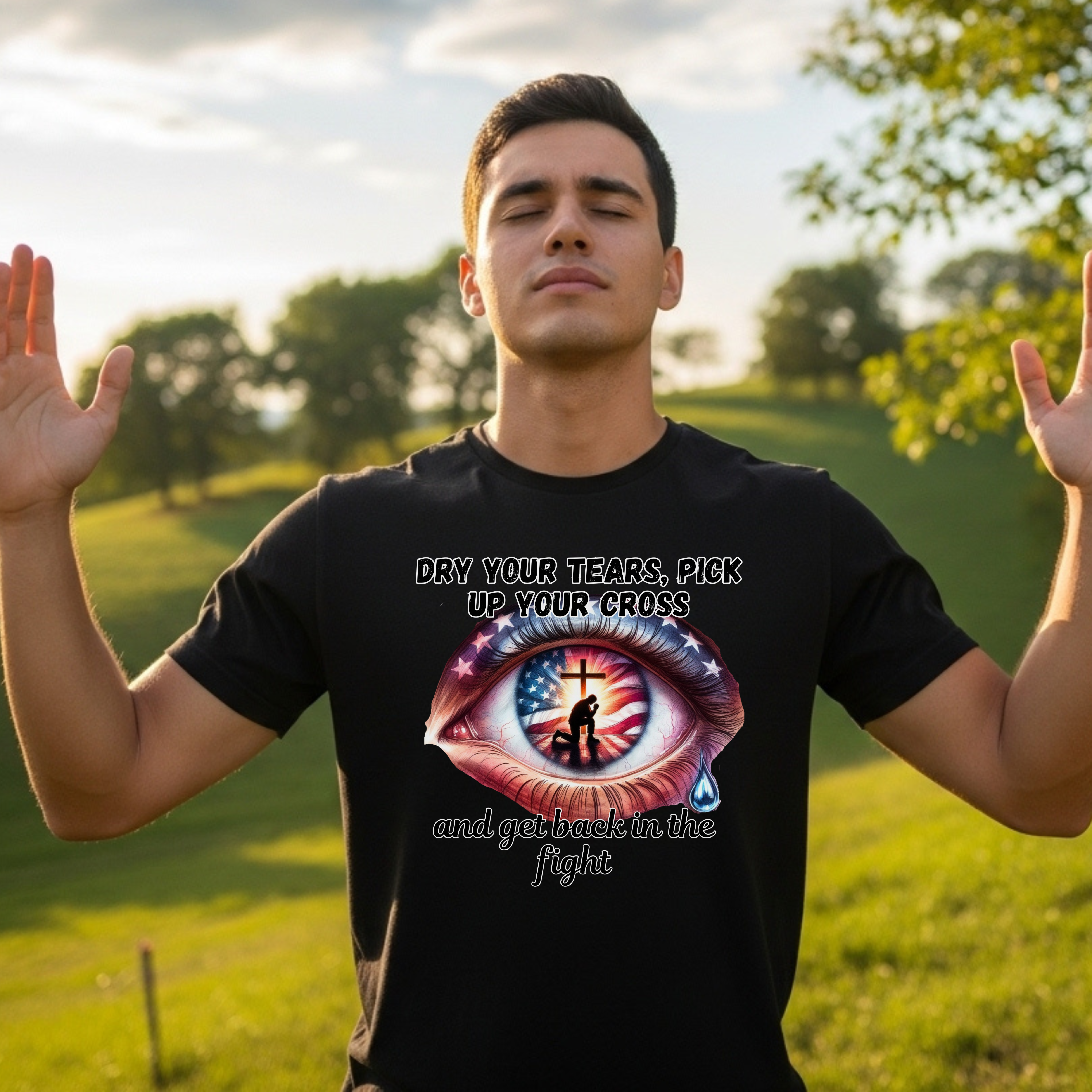 Empowering Graphic Tee, Inspirational T-Shirt, Motivational Cotton Shirt, Faith-Based Apparel, Casual Wear, Gift for Friends product thumbnail image Empowering Graphic Tee, Inspirational T-Shirt, Motivational Cotton Shirt, Faith-Based Apparel, Casual Wear, Gift for Friends product thumbnail image