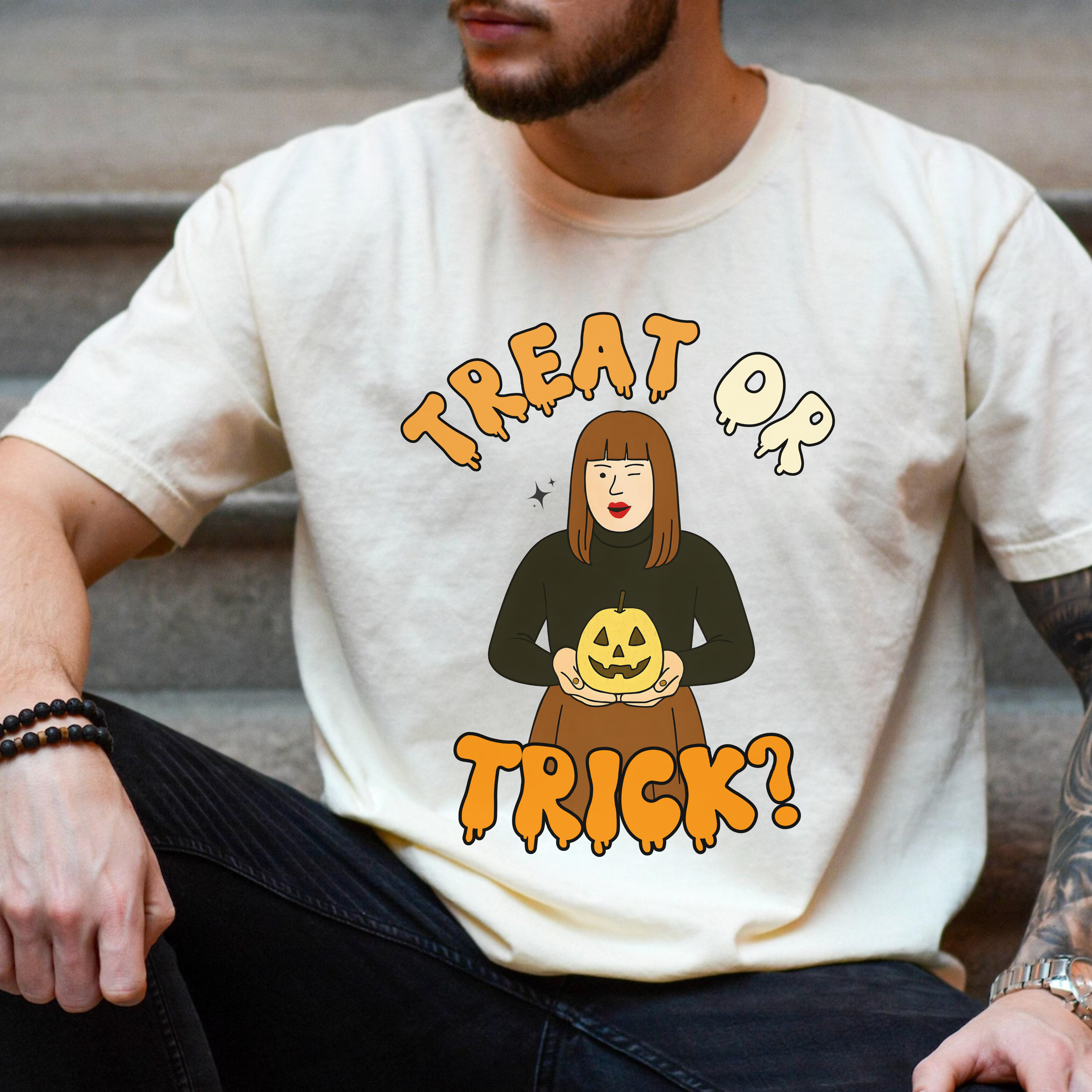 Halloween Graphic Tee, Unisex T-shirt, Treat or Trick Design, Spooky Season Apparel, Holiday Gift, Fall Fashion, Funny Halloween T-Shirt, Viral Meme Tee, Sister Hong T-shirt, Unisex Spooky Season Graphic Tee, Cute Halloween Gift Idea product thumbnail image Halloween Graphic Tee, Unisex T-shirt, Treat or Trick Design, Spooky Season Apparel, Holiday Gift, Fall Fashion, Funny Halloween T-Shirt, Viral Meme Tee, Sister Hong T-shirt, Unisex Spooky Season Graphic Tee, Cute Halloween Gift Idea product thumbnail image