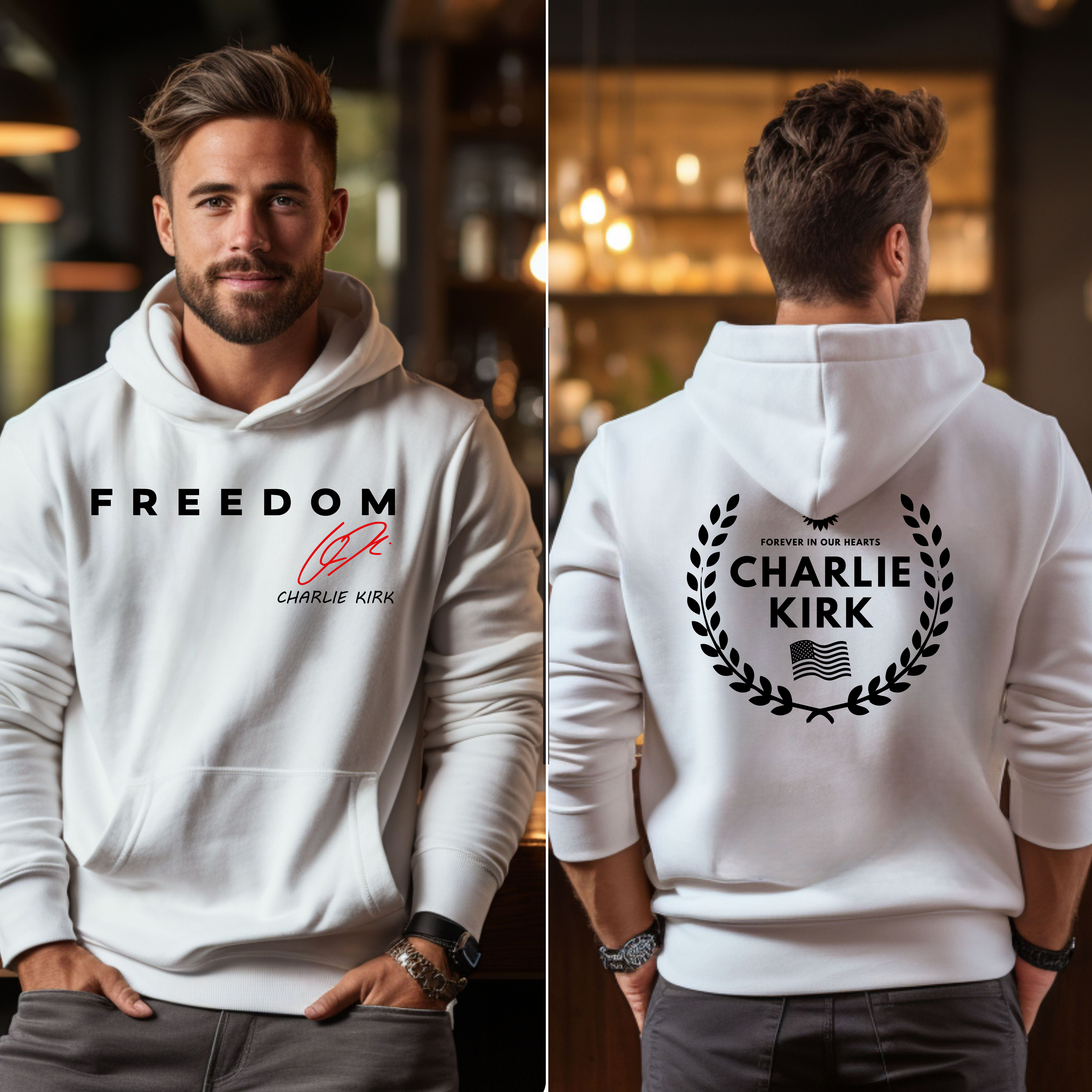 Freedom - Charlie Kirk Eacgle Freedom Hoodie