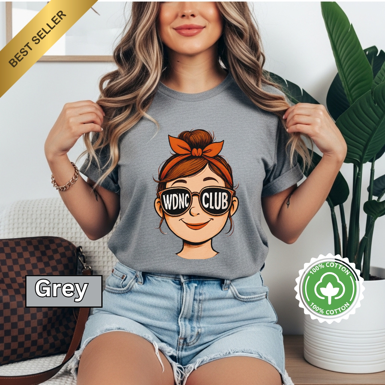 WDNC Club Unisex Garment-Dyed T-Shirt, Casual Tee, Summer Essentials, Gift for Trendsetters, Fun Club Apparel product thumbnail image