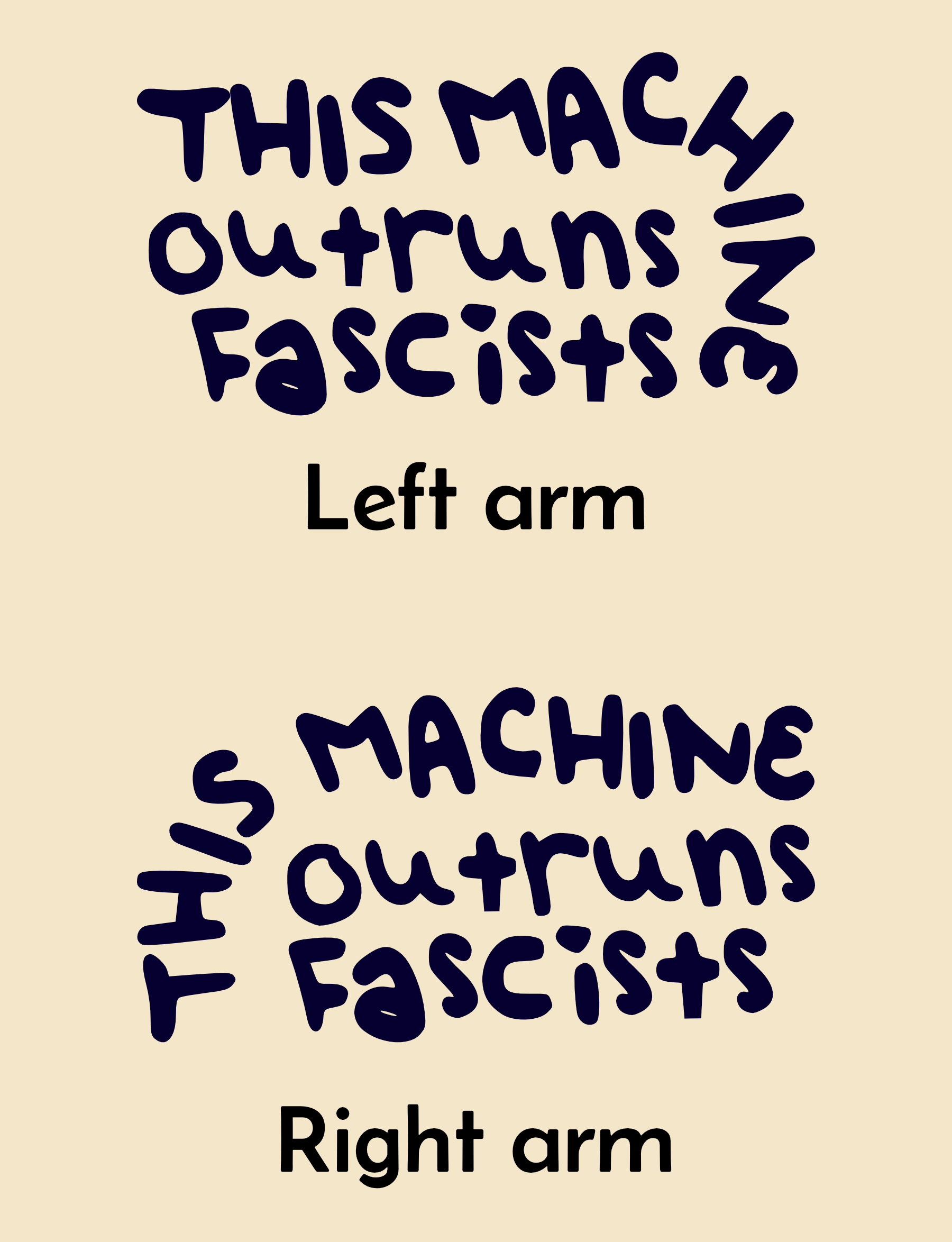 This Machine Outruns Fascists -- Unisex Jersey Short Sleeve Tee product thumbnail image This Machine Outruns Fascists -- Unisex Jersey Short Sleeve Tee product thumbnail image