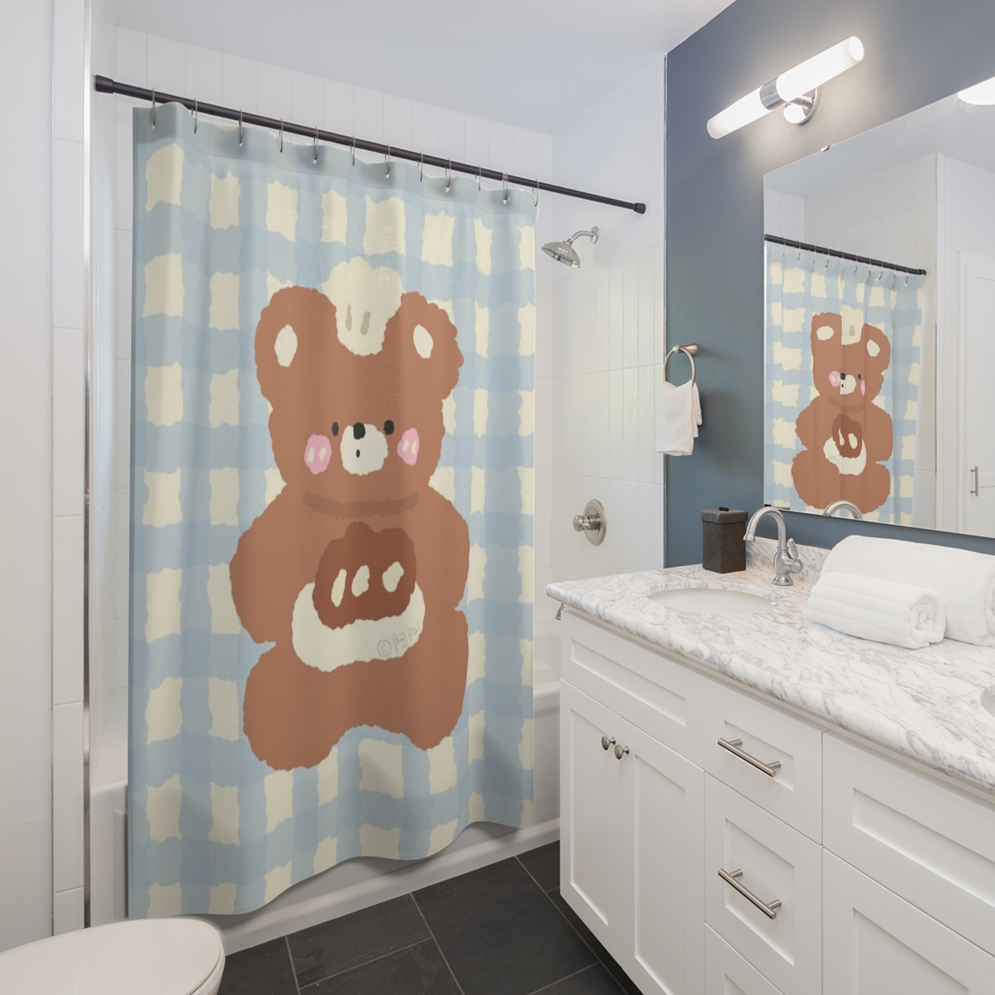Personalized Shower Curtain, Modern Bathrooms, Privacy Divider, Home Decor, Home Theme, Bathroom Accessory, Custom Bathroom Gift ideas product thumbnail image Personalized Shower Curtain, Modern Bathrooms, Privacy Divider, Home Decor, Home Theme, Bathroom Accessory, Custom Bathroom Gift ideas product thumbnail image