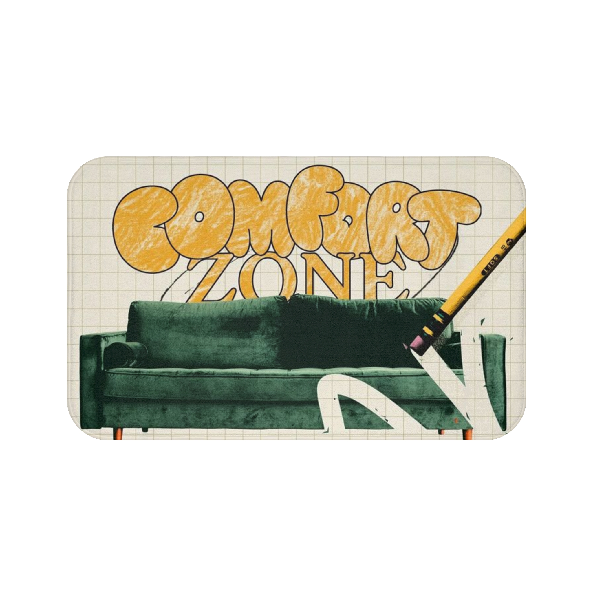 Personalized Cotton Shower Mat, Modern Decor, Luxurious Home, Spa Feel, Comfort, Bathroom, Anti-Slip Mat, Housewarming, Custom Bath Mats for Gift ideas product thumbnail image