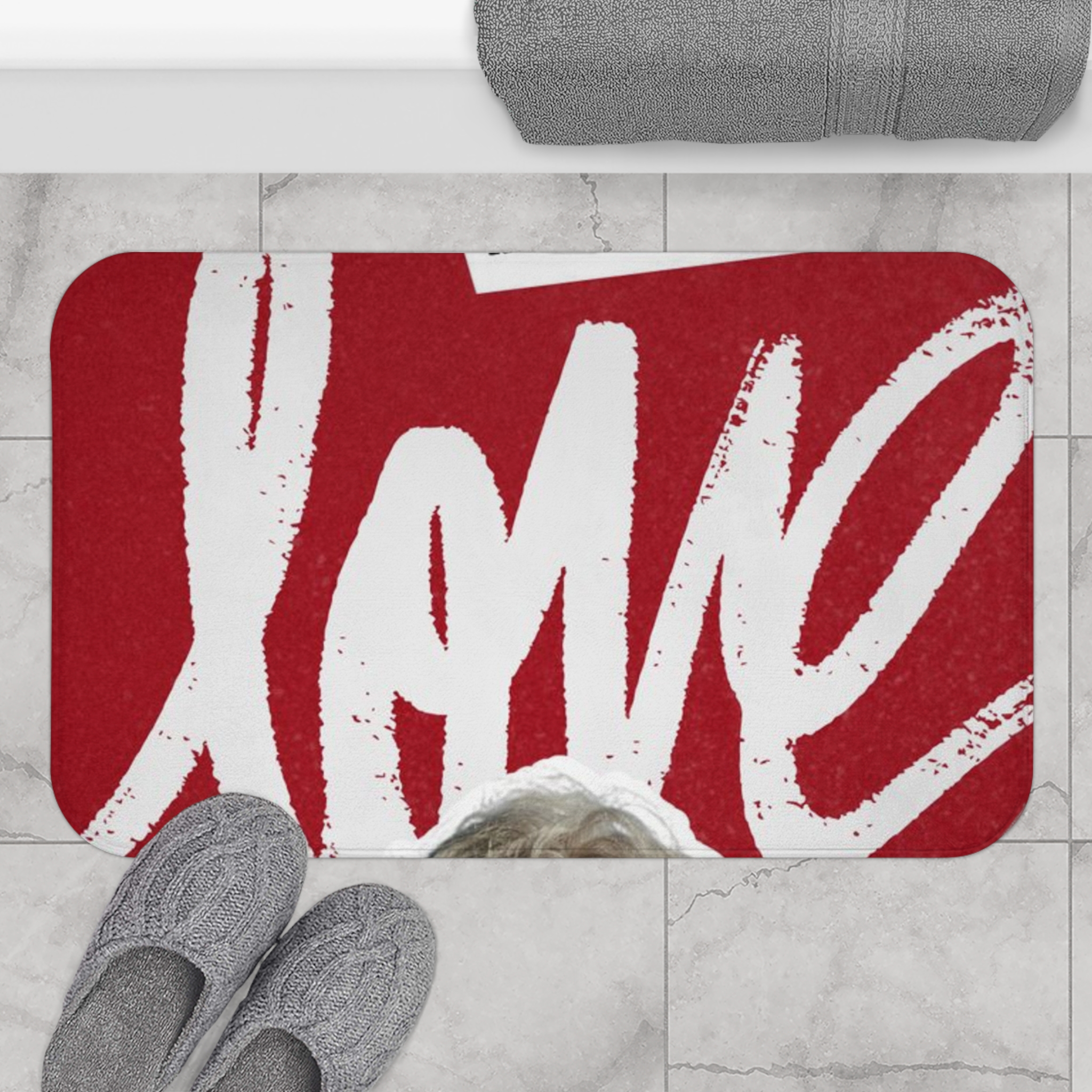 Personalized Cotton Shower Mat, Modern Decor, Luxurious Home, Spa Feel, Comfort, Bathroom, Anti-Slip Mat, Housewarming, Custom Bath Mats for Gift ideas