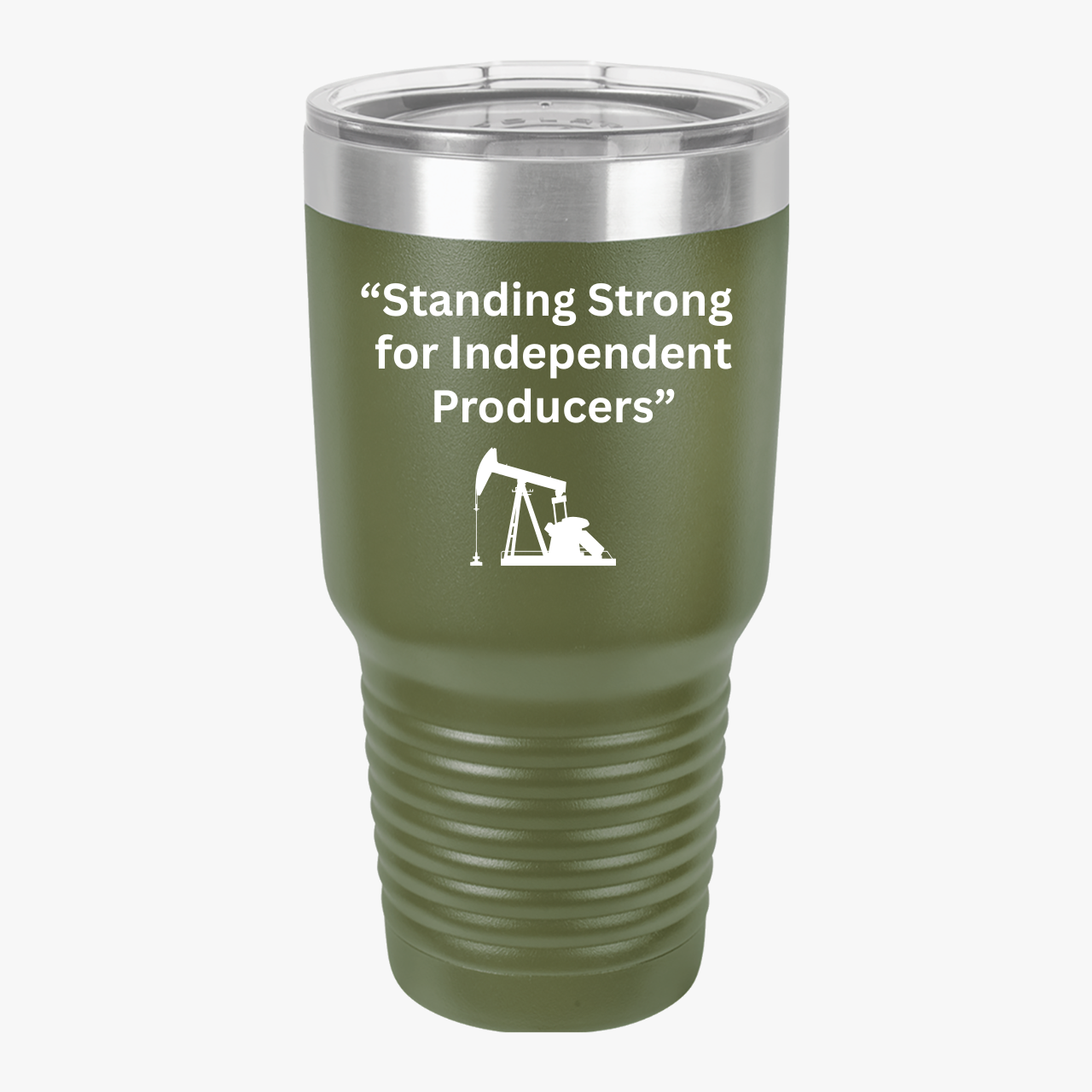 OEPA Insulated Tumbler, 30oz - "Standing Strong for Independent Producers", Travel Mug, Coffee Cup, Gift for [...OEPA product thumbnail image