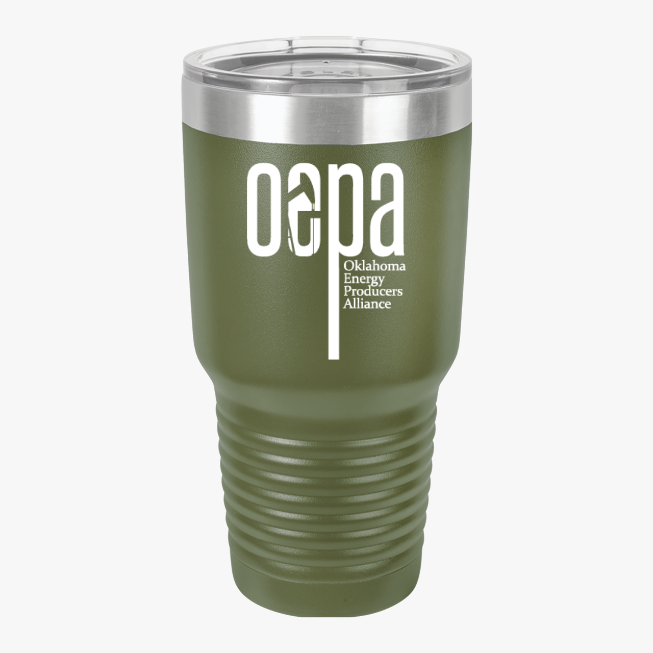 OEPA Insulated Tumbler, 30oz - "Standing Strong for Independent Producers", Travel Mug, Coffee Cup, Gift for [...OEPA product thumbnail image