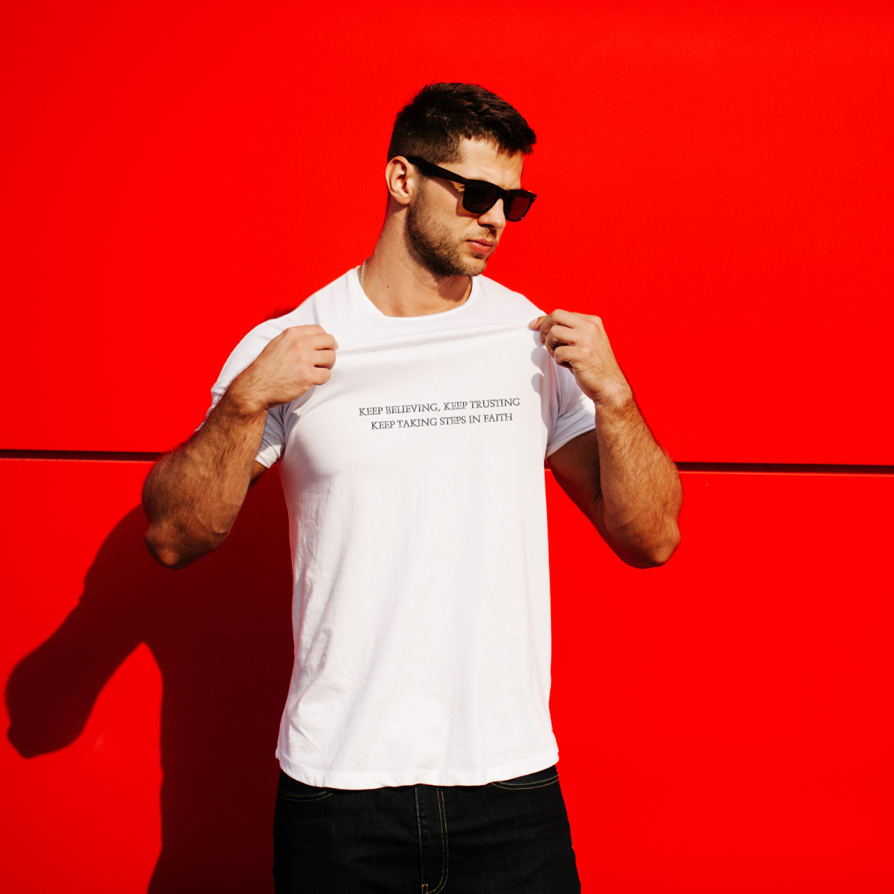 Angel Graphic Christian T-Shirt | Inspirational Quote Tee | Minimal Faith Design | Comfort Fit Unisex Shirt product thumbnail image Angel Graphic Christian T-Shirt | Inspirational Quote Tee | Minimal Faith Design | Comfort Fit Unisex Shirt product thumbnail image