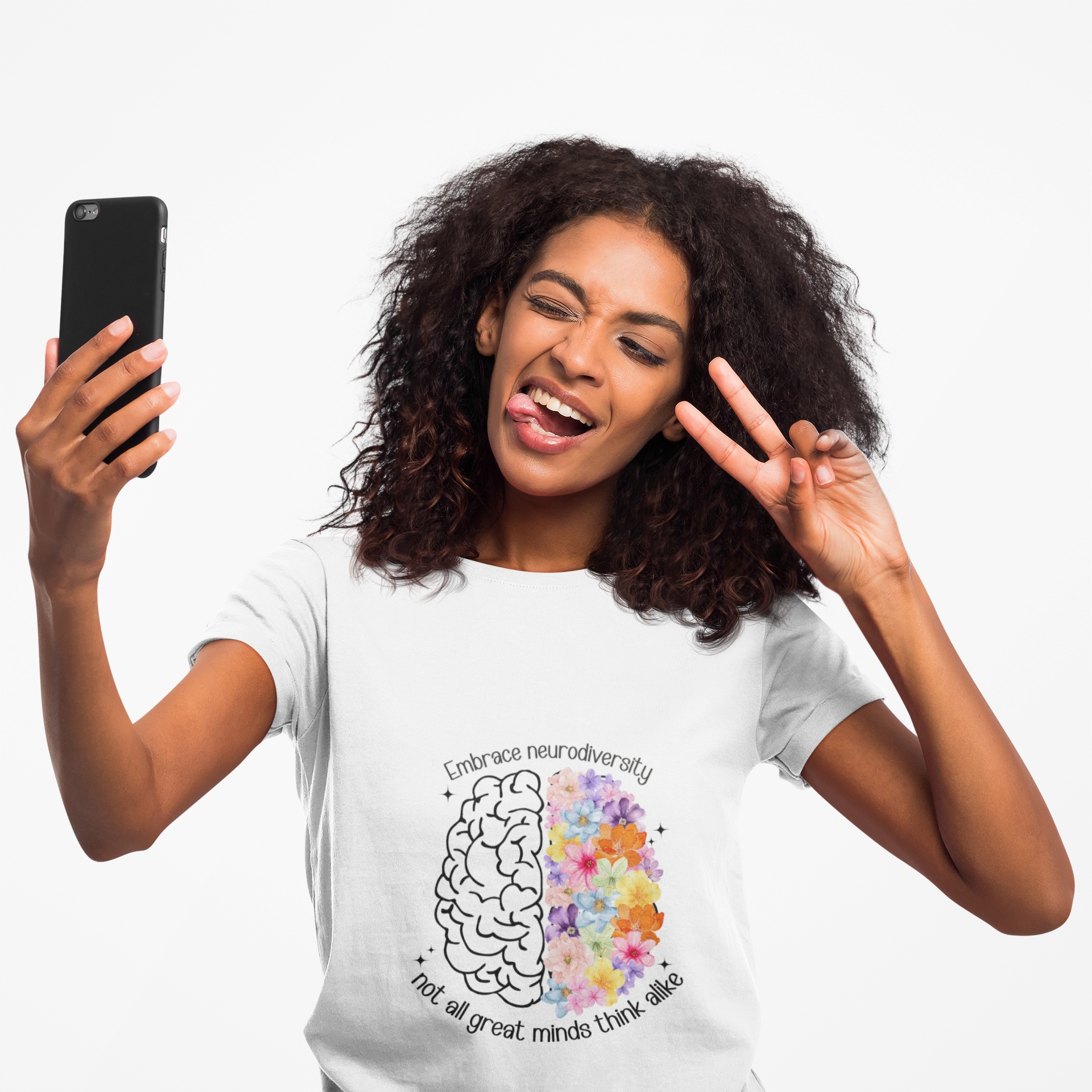 Inspirational Brain Art Tee, Unisex Heavy Cotton Tee with Colorful Design, Thoughtful Gift for Mindfulness, Teach Mental Health, [...] product thumbnail image