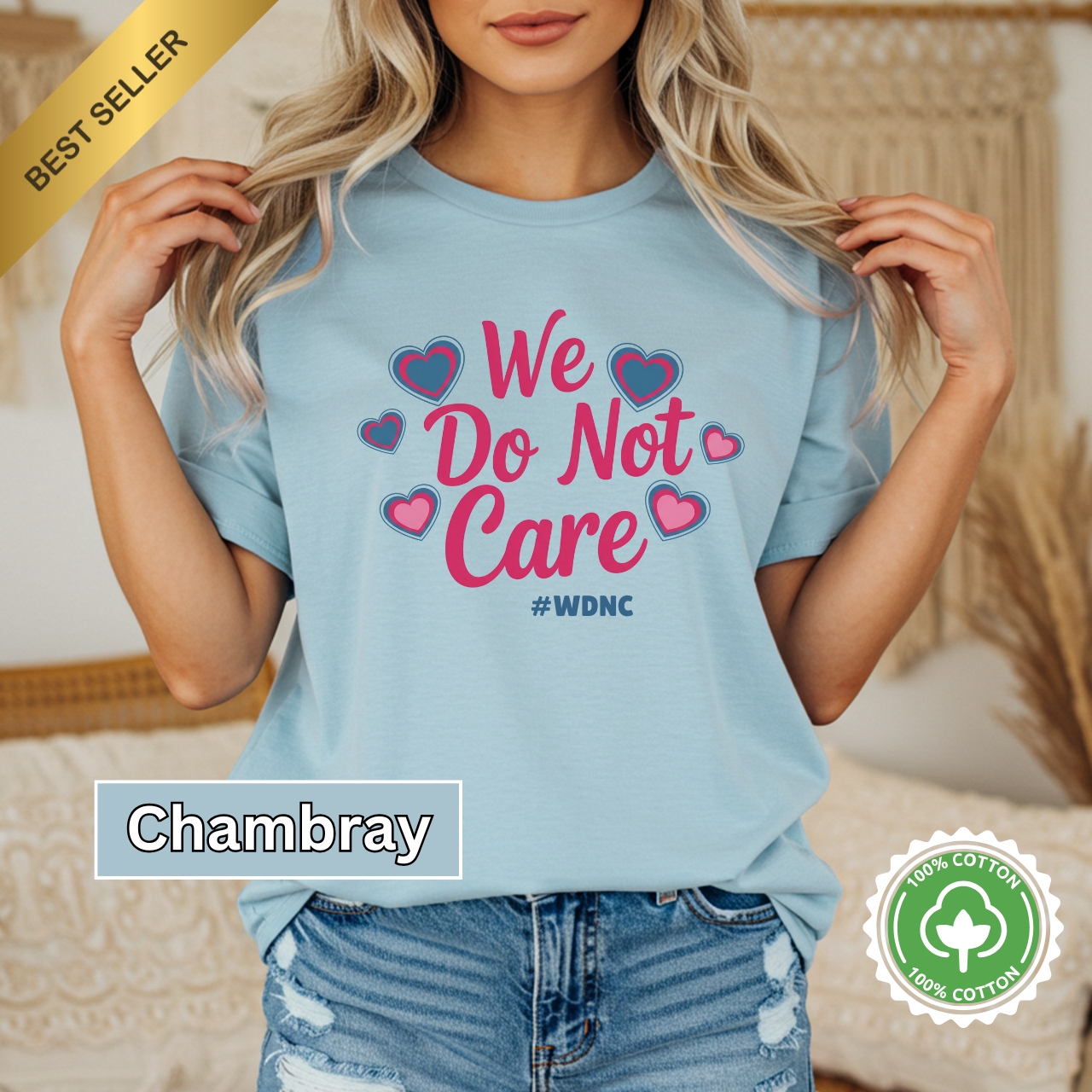 Casual Statement T-Shirt - WDNC Fun Shirt for Friends - Humor Tees product thumbnail image