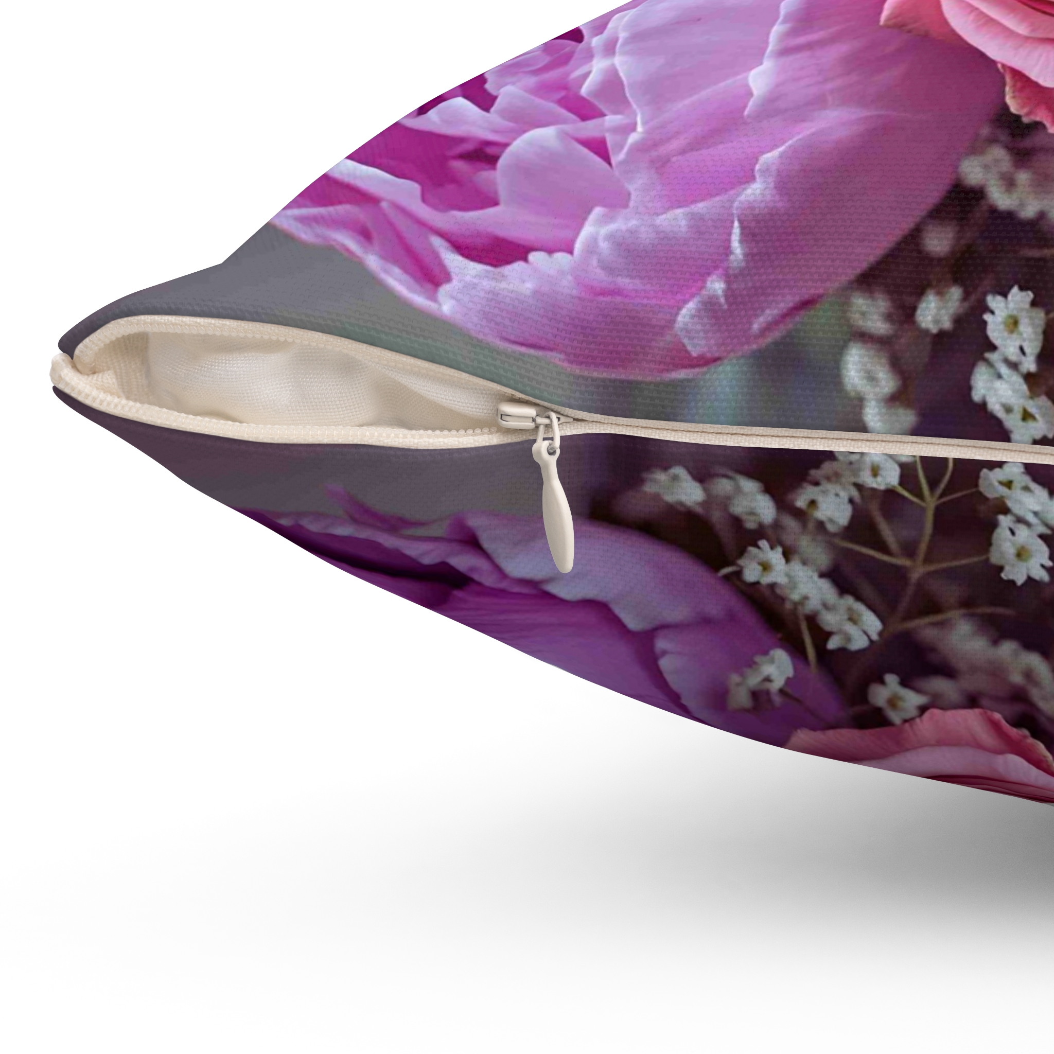 Floral Lovers Pillow, covered in vibrant beatiful flowes, great holiday, birthday gift. product thumbnail image