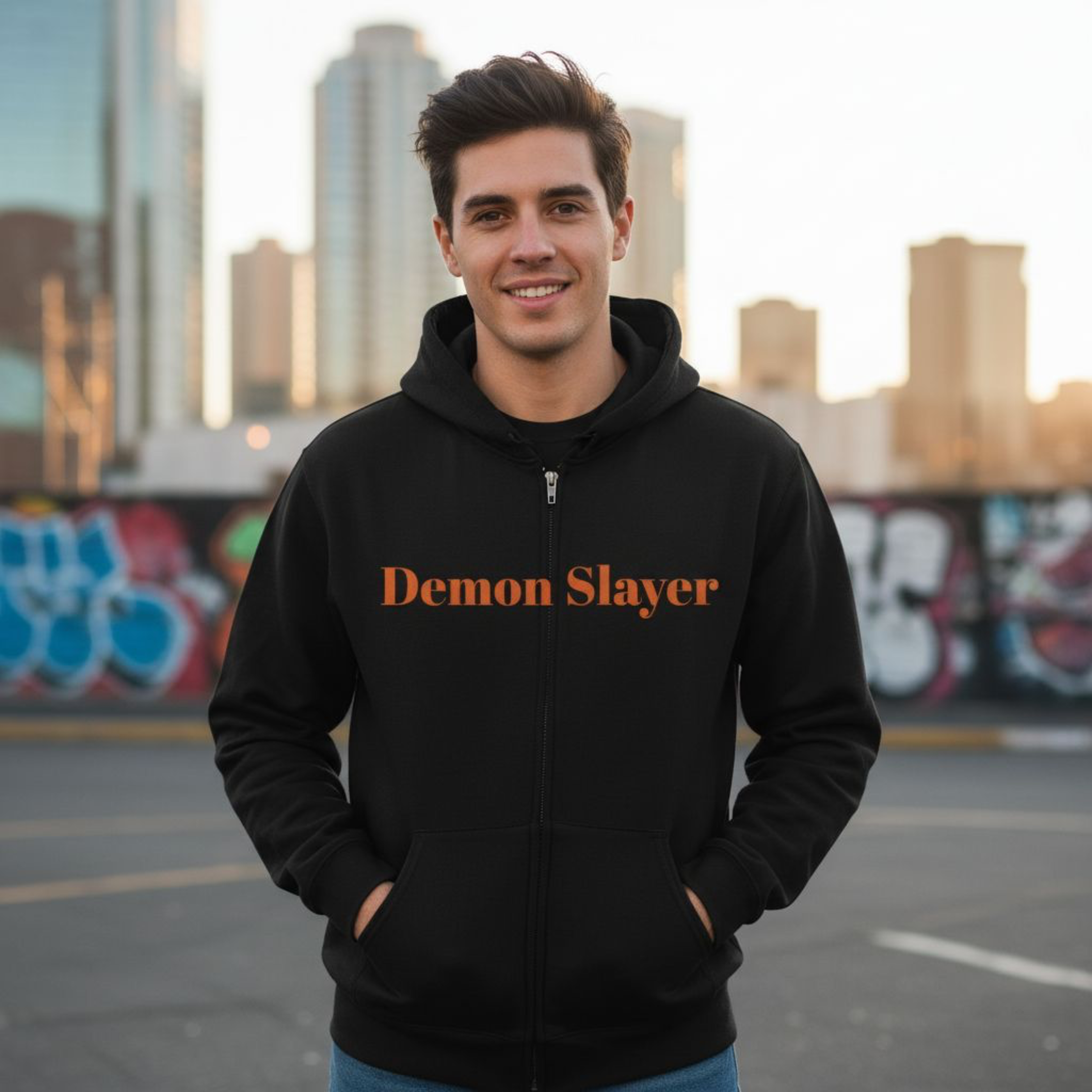 Demon Slayer Full Zip Hoodie, Anime Apparel, Cozy Jacket, Gift for Fans, Casual Streetwear, Perfect for Conventions product thumbnail image Demon Slayer Full Zip Hoodie, Anime Apparel, Cozy Jacket, Gift for Fans, Casual Streetwear, Perfect for Conventions product thumbnail image