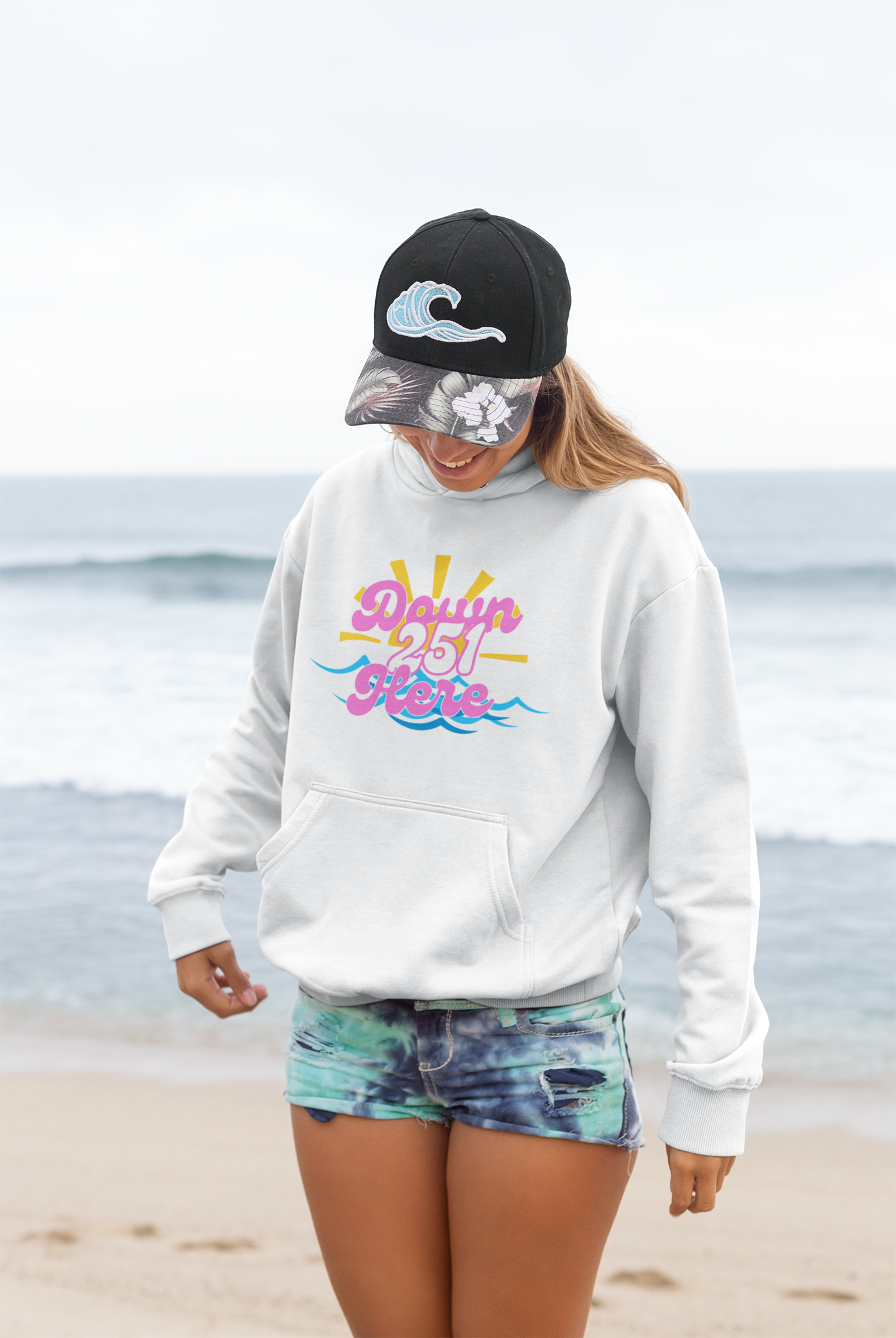 DownHere251 Sun&amp;Waves Hoodie product thumbnail image