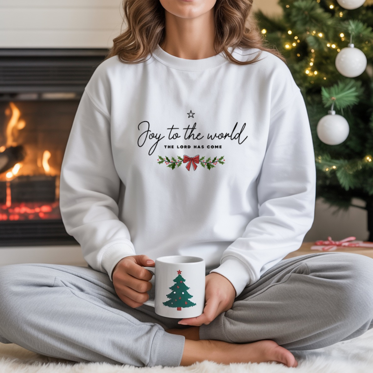 Comfort Colors Unisex Sweatshirt | Cozy Holiday Gift, Casual Fashion, Christmas Apparel, Festive Sweater, Unisex Holiday Wear product thumbnail image