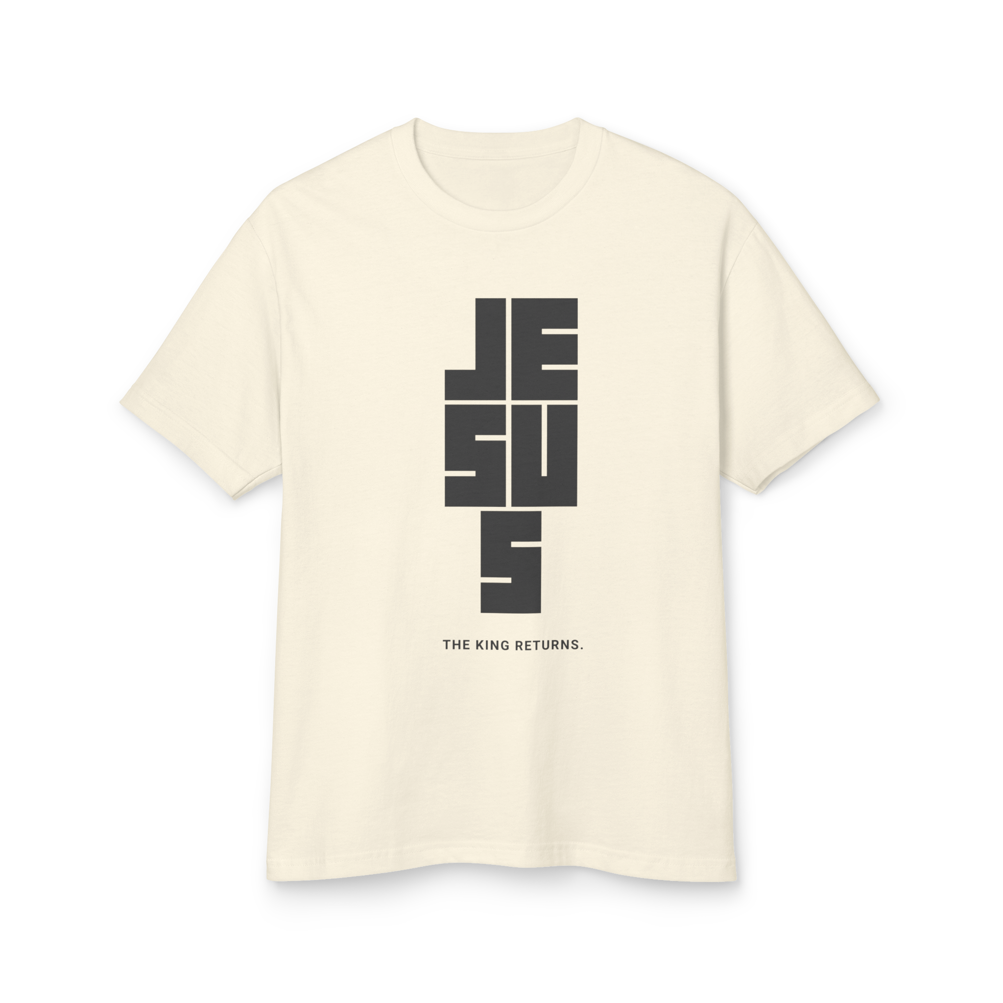 Jesus The King Returns- Unisex Garment-Dyed Heavyweight Cotton Tee product thumbnail image Jesus The King Returns- Unisex Garment-Dyed Heavyweight Cotton Tee product thumbnail image