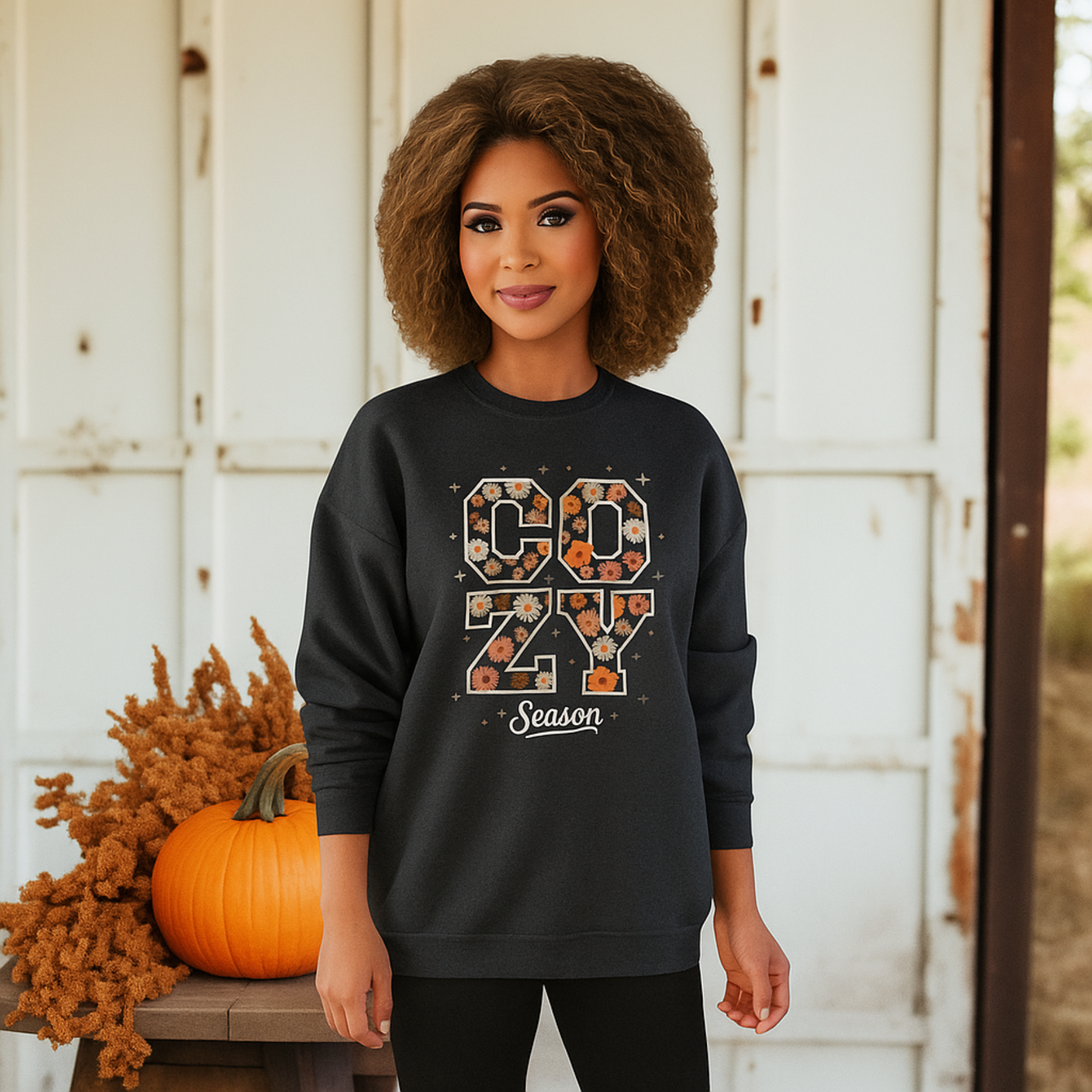 Cozy Season Eco-Friendly Sweatshirt | Women's Sweatshirt, Fall Fashion, Holiday Gift, Warm Layer, Sustainable Apparel product thumbnail image Cozy Season Eco-Friendly Sweatshirt | Women's Sweatshirt, Fall Fashion, Holiday Gift, Warm Layer, Sustainable Apparel product thumbnail image