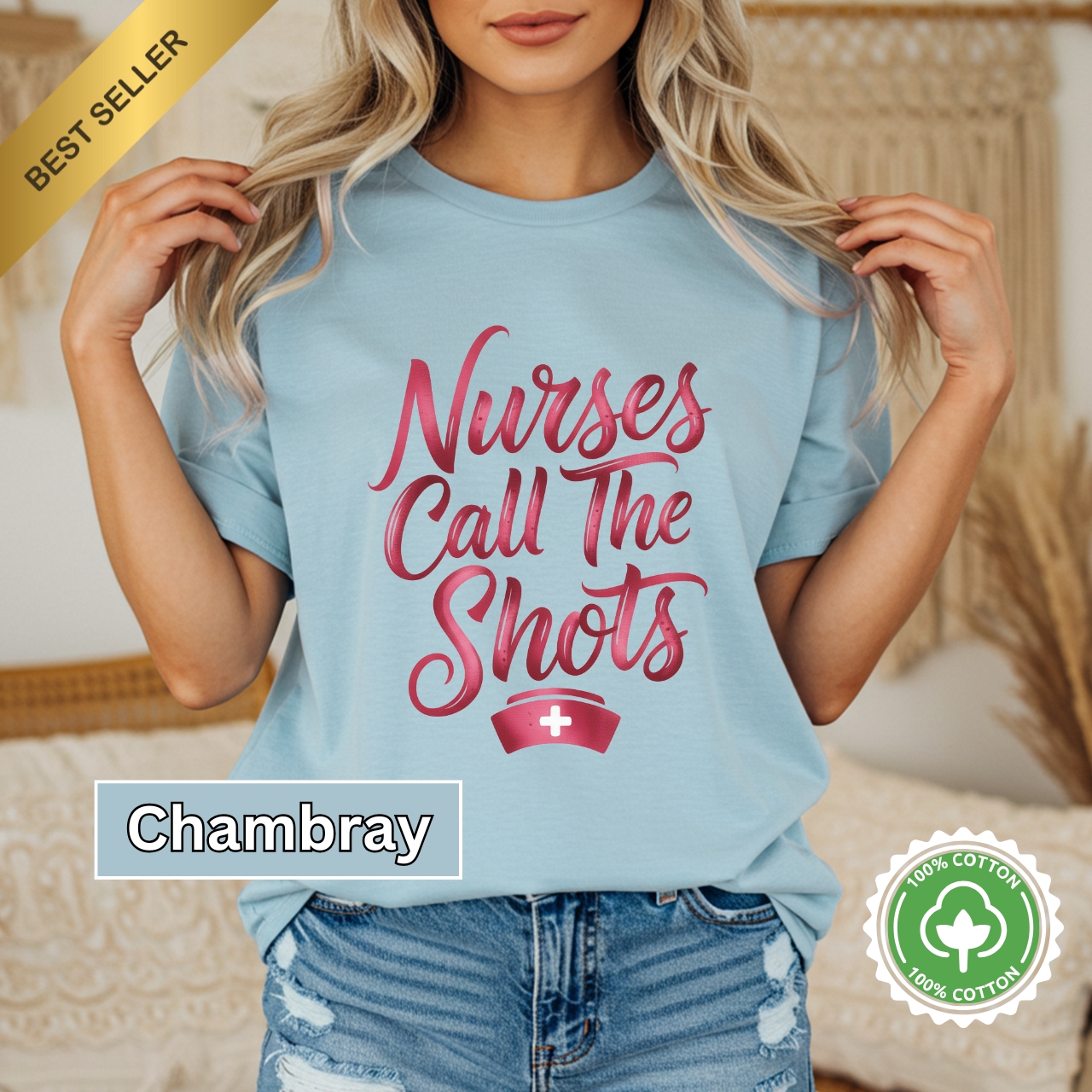 Nurse Appreciation T-Shirt, Perfect Gift for Healthcare Workers, Funny Nurse Shirt, Medical Humor Tee, Matching Scrubs Shirt, [...] product thumbnail image