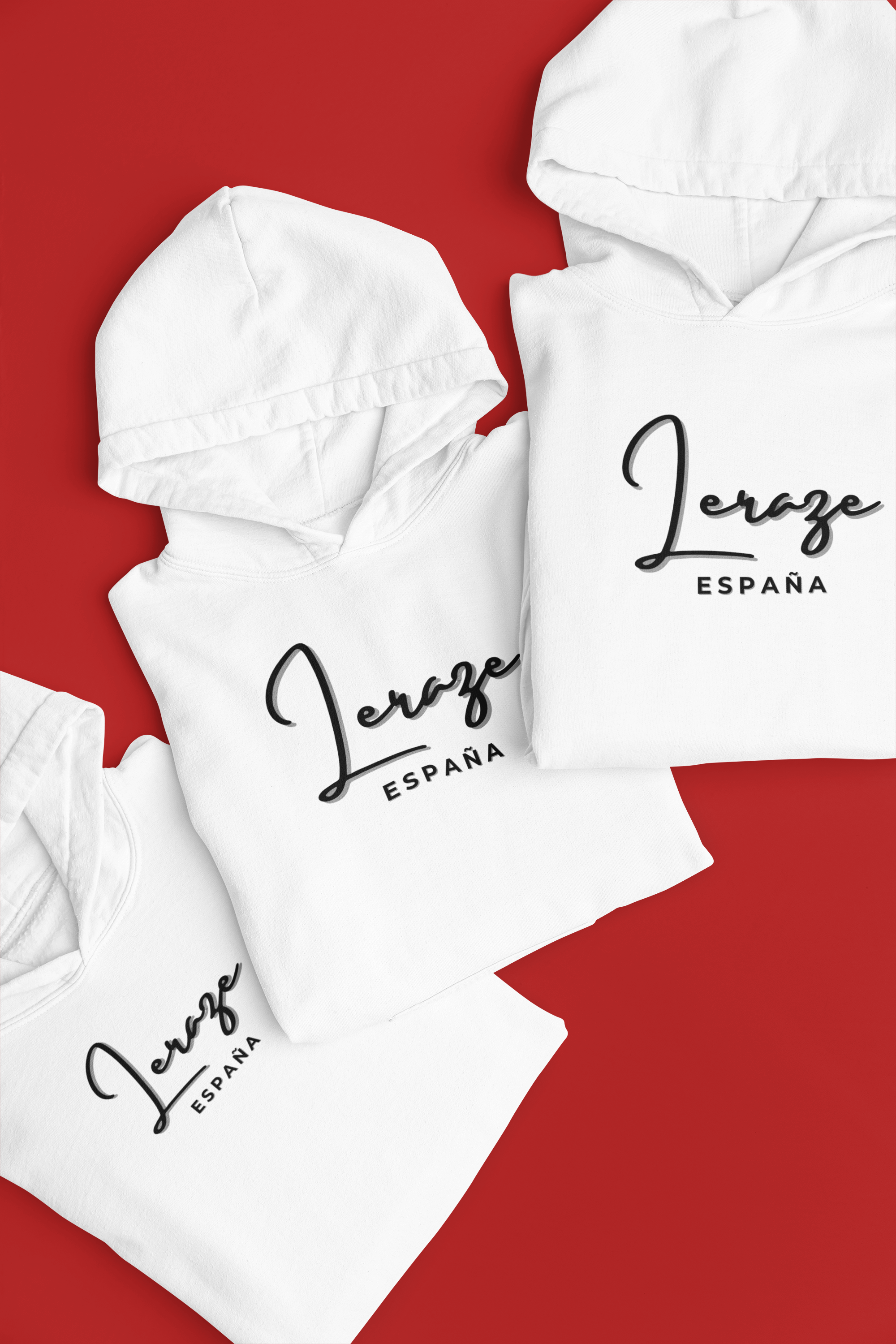 Unisex Hooded Long Sleeve Tee with Jerze España Design, Casual Wear, Travel T-Shirt, Gift for Him/Her, Summer Leraze Limited Edition Wardrobe Essential, [...] product thumbnail image