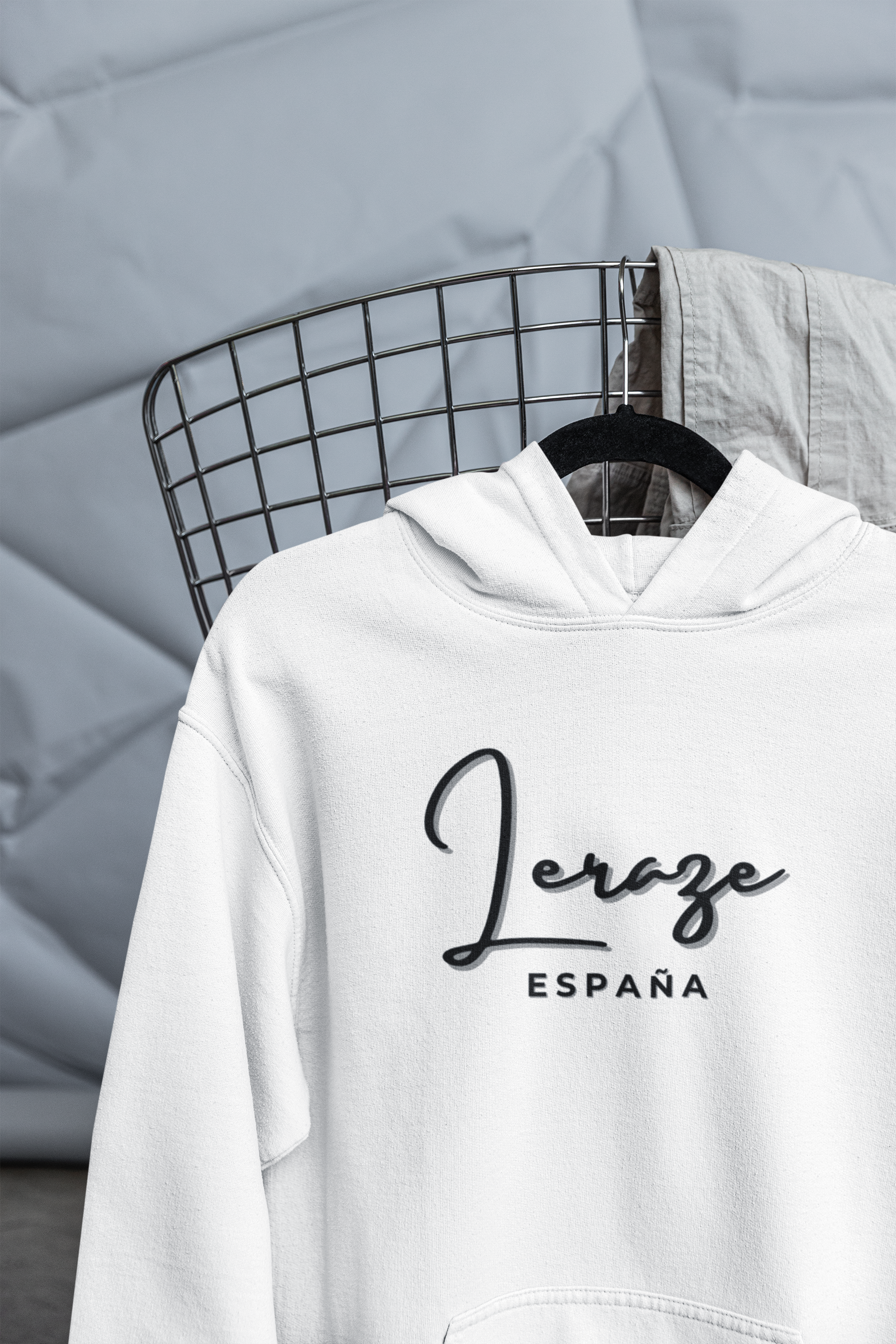 Unisex Hooded Long Sleeve Tee with Jerze España Design, Casual Wear, Travel T-Shirt, Gift for Him/Her, Summer Leraze Limited Edition Wardrobe Essential, [...] product thumbnail image