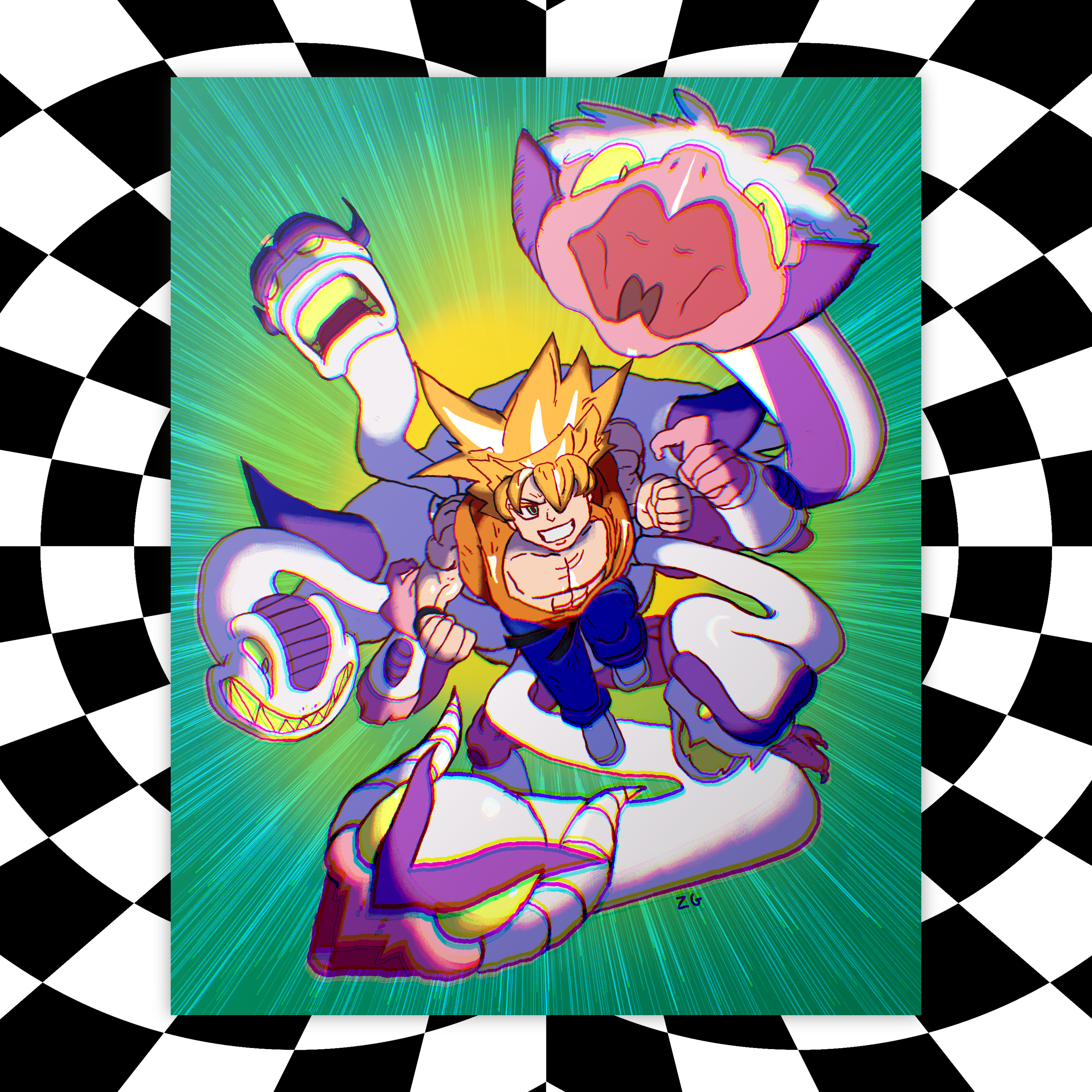 KND x DBZ Print