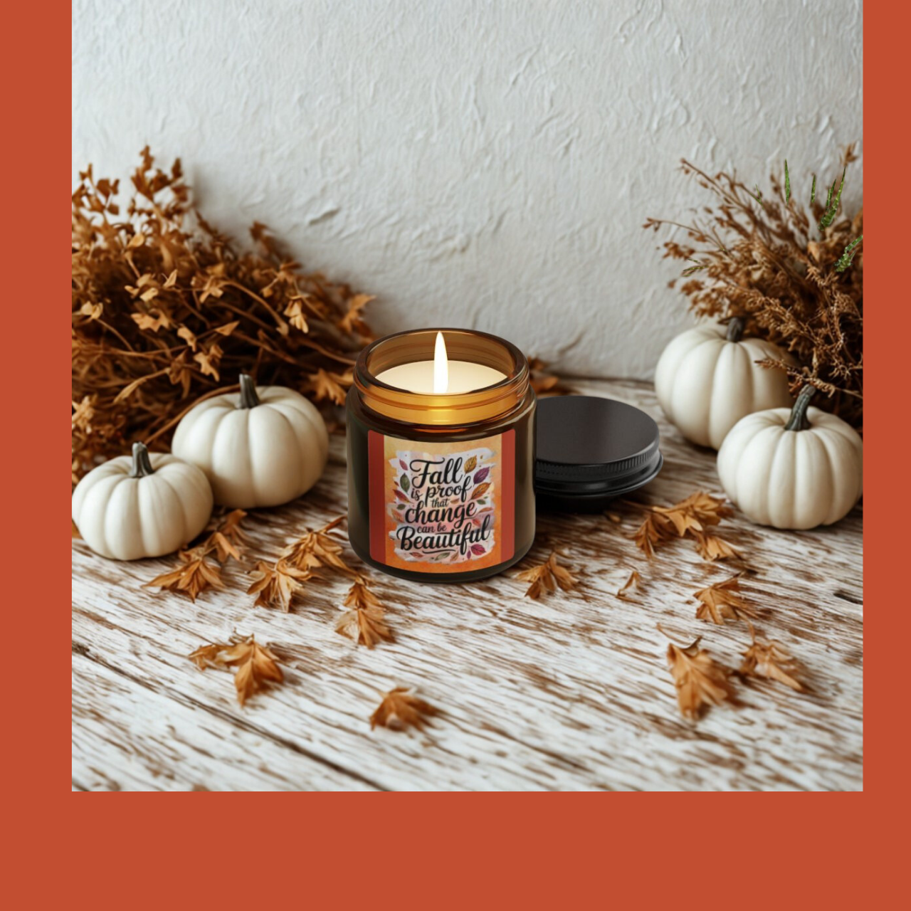 Fall-Themed Scented Soy Candle, Cozy Home Décor, Autumn Gift, Eco-Friendly Candle, Relaxing Aromatherapy, Home Fragrance product thumbnail image Fall-Themed Scented Soy Candle, Cozy Home Décor, Autumn Gift, Eco-Friendly Candle, Relaxing Aromatherapy, Home Fragrance product thumbnail image