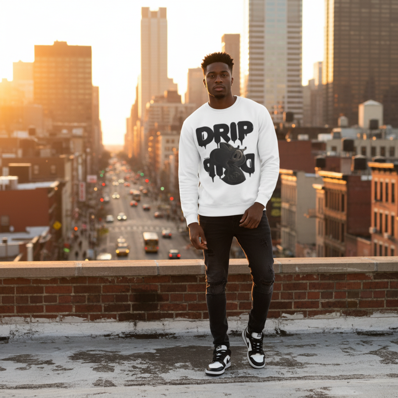 Future Fatboi Clothing Liquorice  Drip Unisex Fleece Sweatshirt, Drip Style Crewneck, Streetwear Fashion, Casual Warmth, Perfect for Gifting product thumbnail image