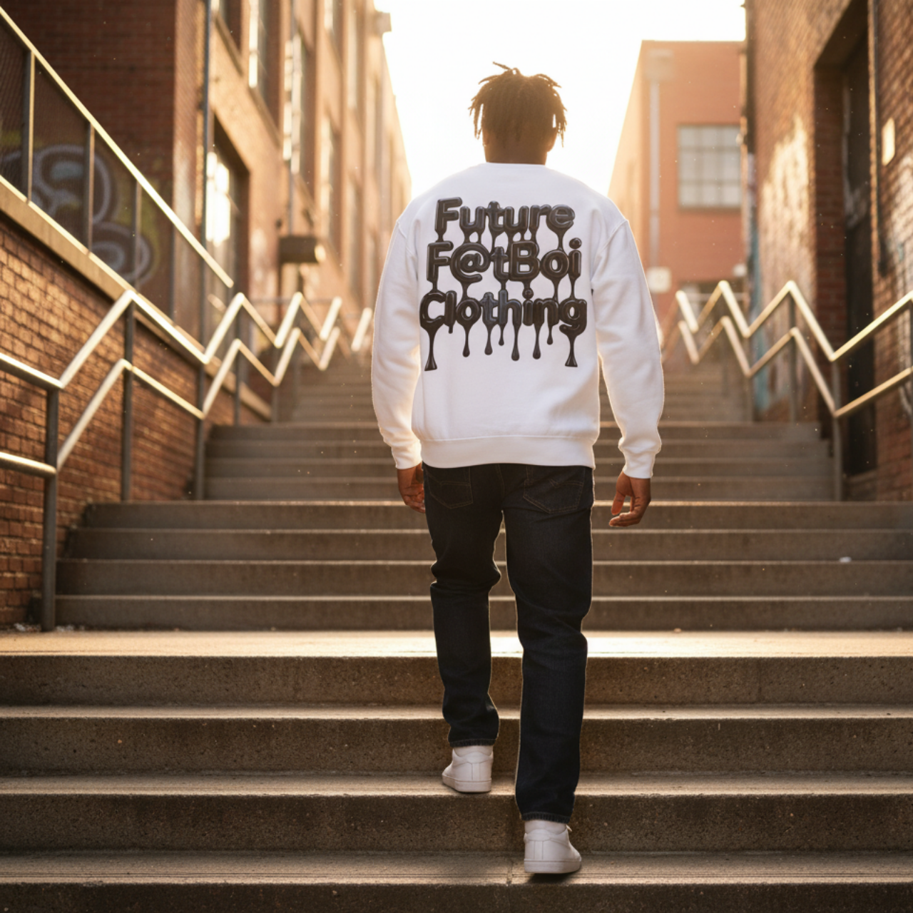 Future Fatboi Clothing Liquorice  Drip Unisex Fleece Sweatshirt, Drip Style Crewneck, Streetwear Fashion, Casual Warmth, Perfect for Gifting product thumbnail image