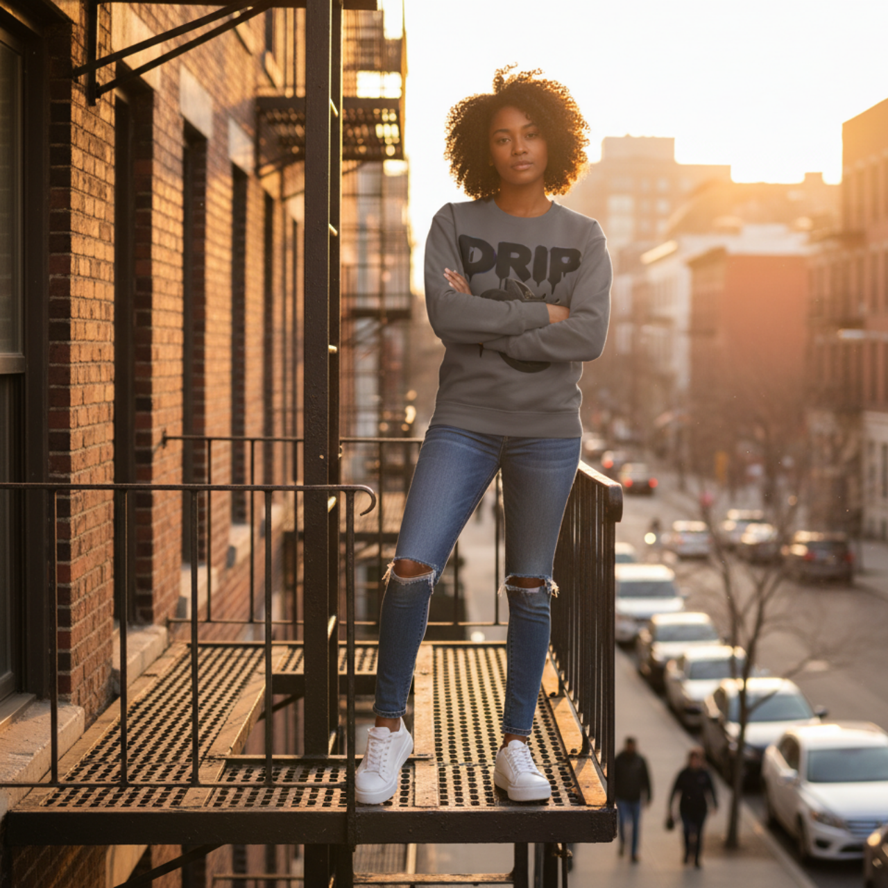 Future Fatboi Clothing Liquorice  Drip Unisex Fleece Sweatshirt, Drip Style Crewneck, Streetwear Fashion, Casual Warmth, Perfect for Gifting product thumbnail image